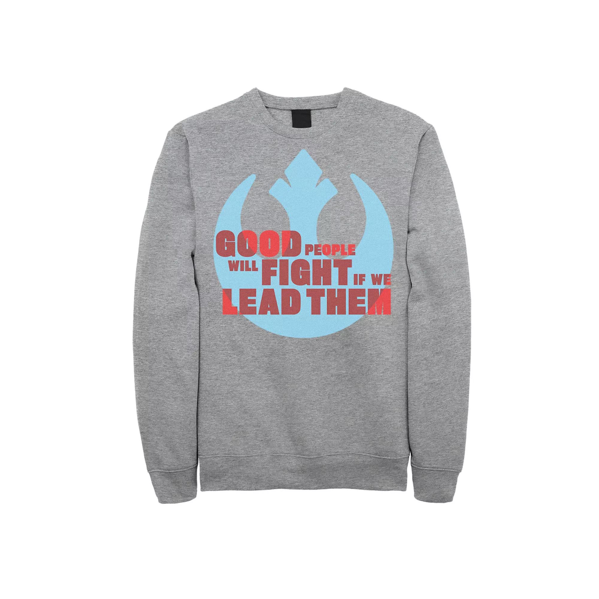 Men's Star Wars: The Rise Of Skywalker Good People Fight Rebel Sweatshirt,  Product Image