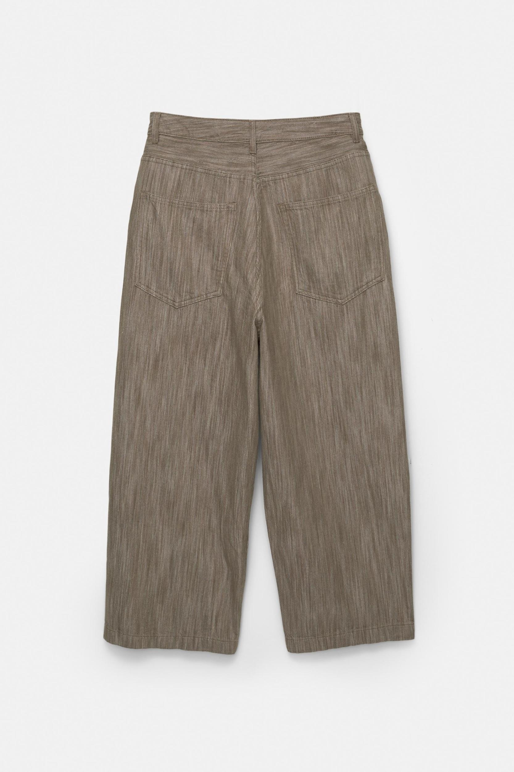 Super baggy jacquard trousers Product Image