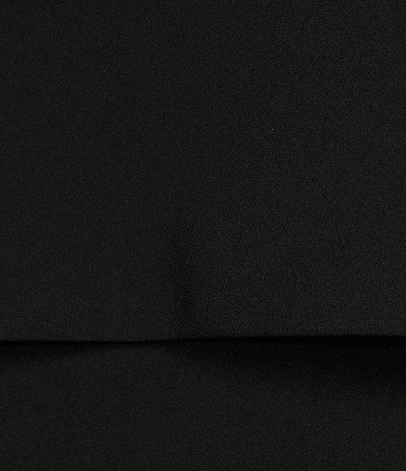 Donna Karan Sleeveless Taffeta Bow Back Sheath Dress Product Image