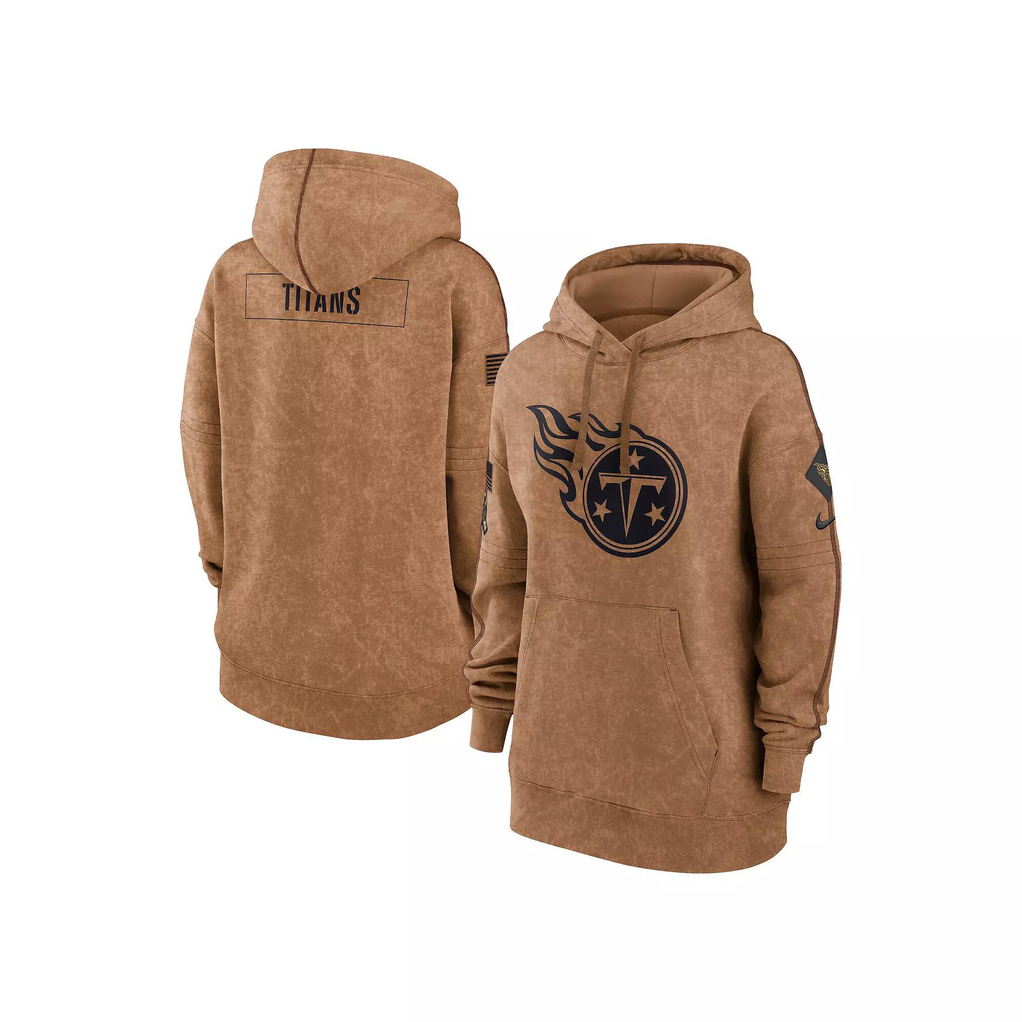 Women's Nike  Brown Tennessee Titans 2023 Salute to Service Pullover Hoodie, Size: Small Product Image