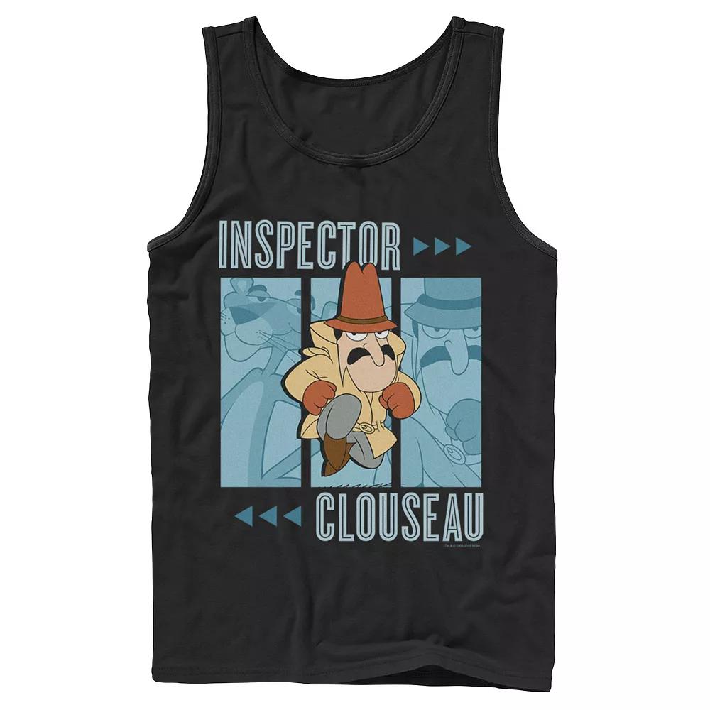 Men's Pink Panther Inspector Clouseau Trio Panels Tank Top,  Product Image