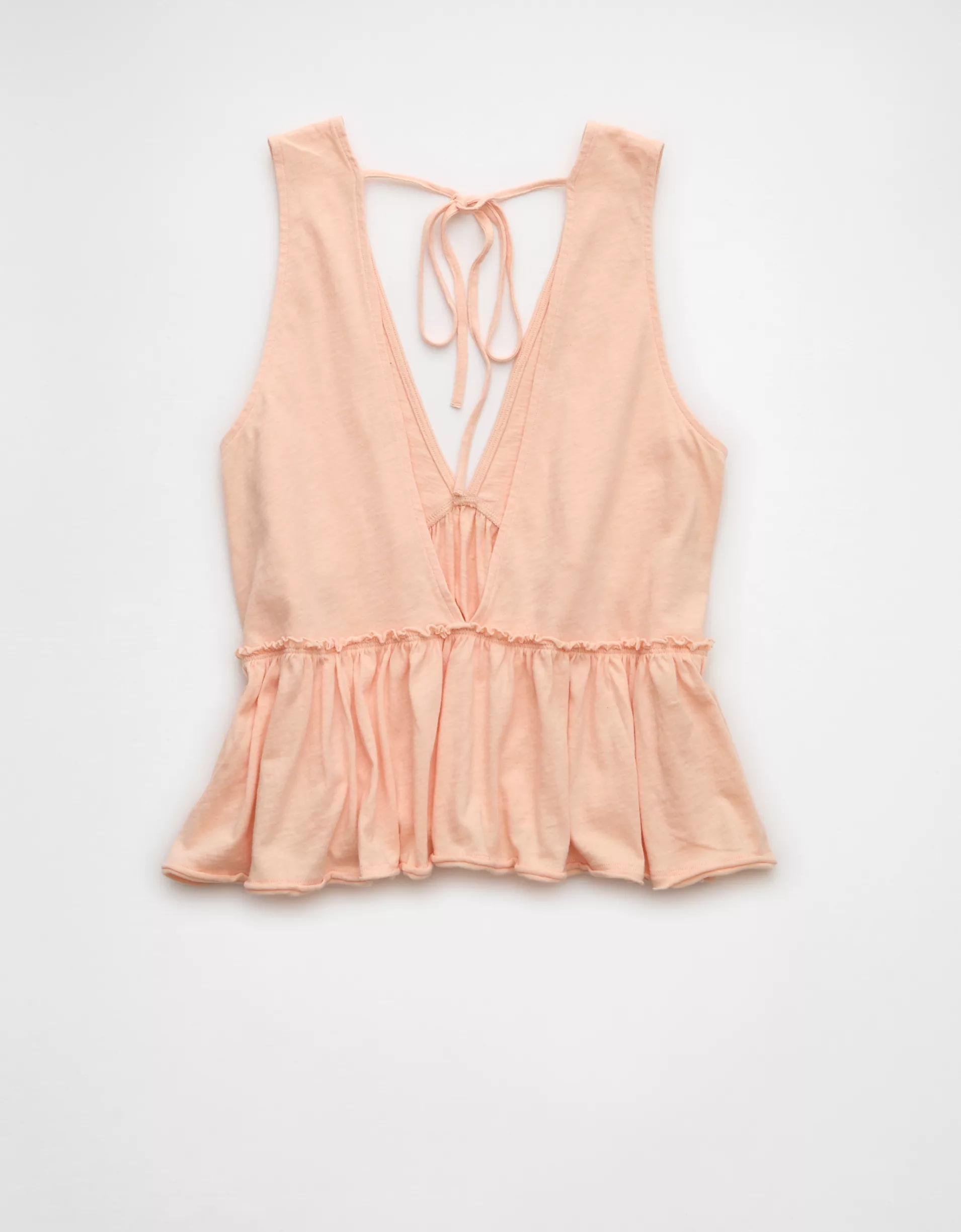 AE Sunchaser Knit V-Neck Swing Tank Top Product Image