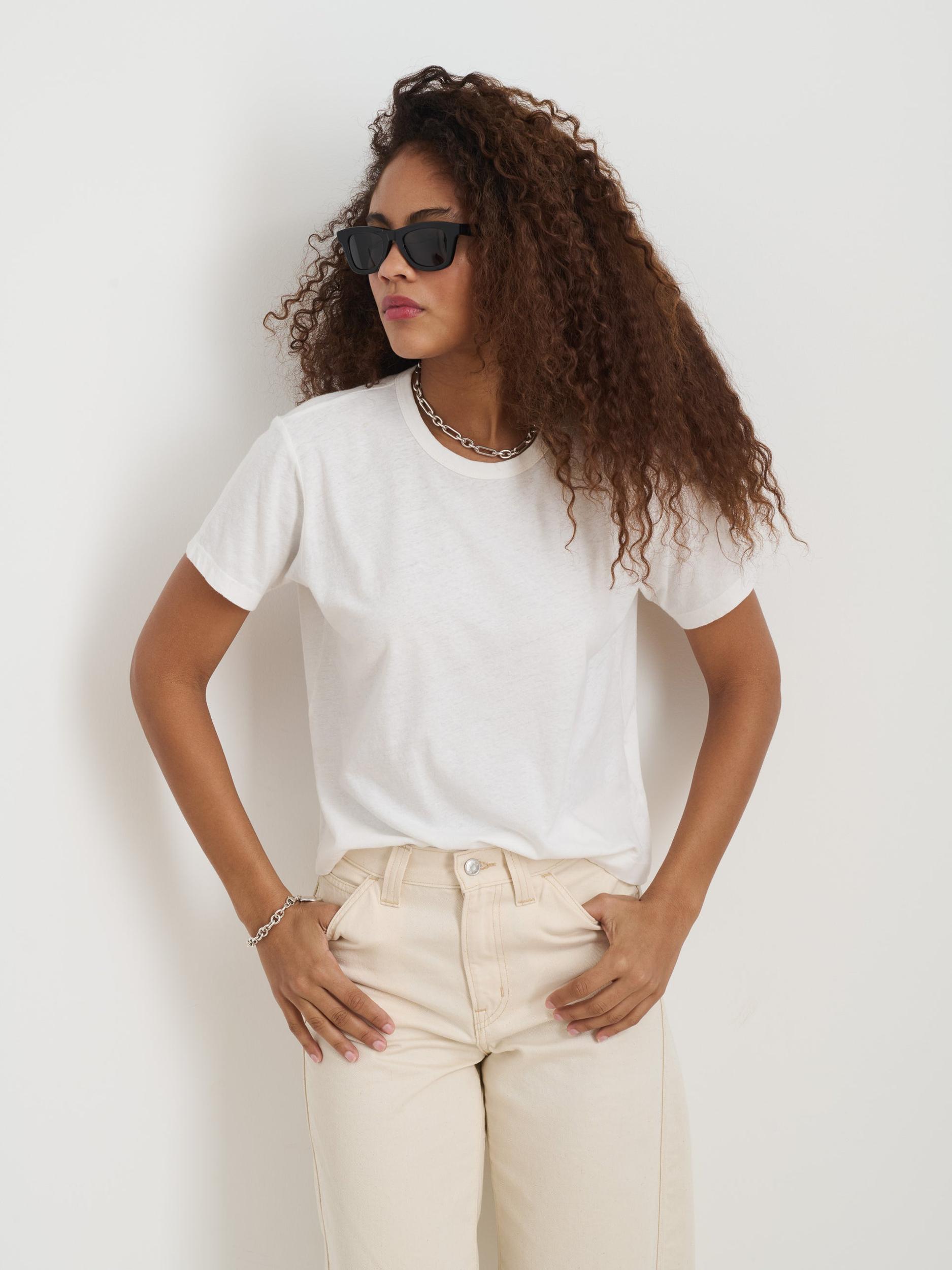 Garcon Tee In Linen Cotton Product Image