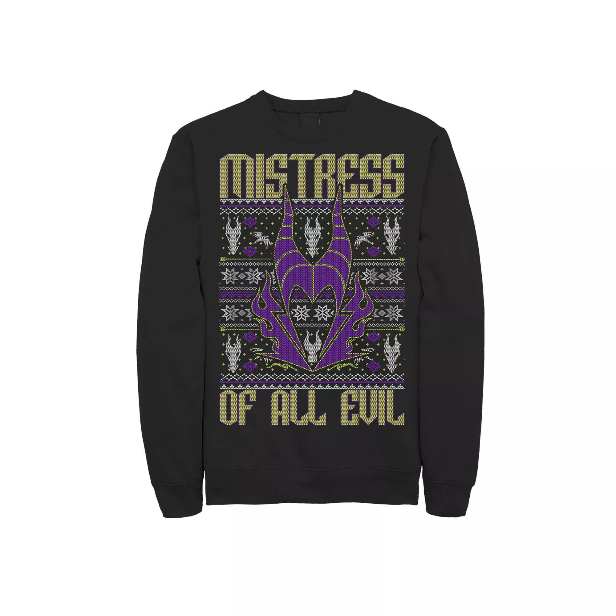 Disney's Villains Mistress Of All Evil Knit Sweater Men's Fleece,  Product Image