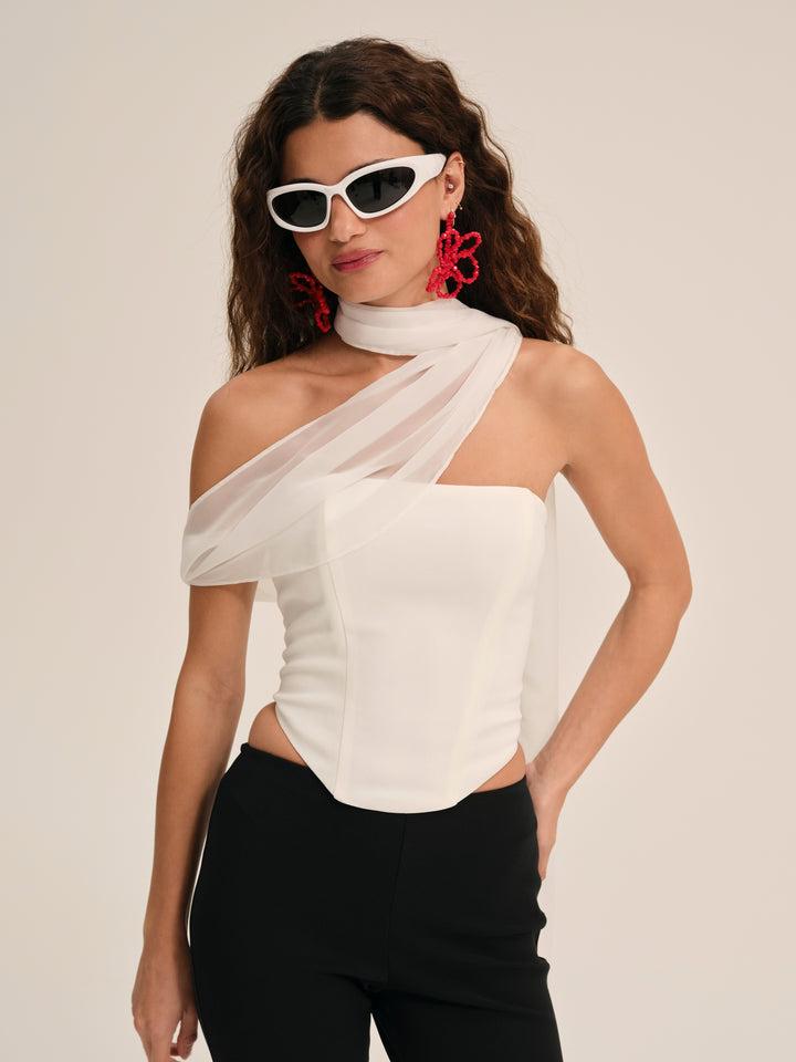 Capri Top — White Product Image