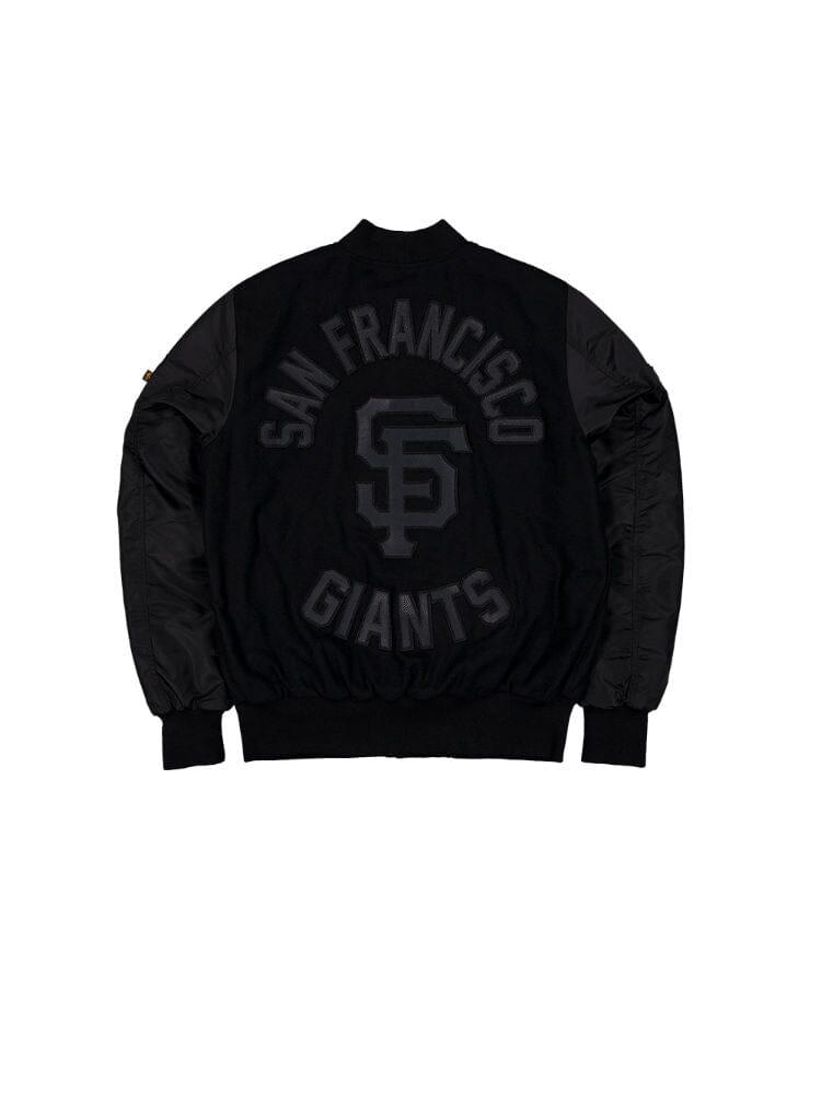 SAN FRANCISCO GIANTS X ALPHA X NEW ERA WOOL VARSITY MA-1 BOMBER JACKET Product Image