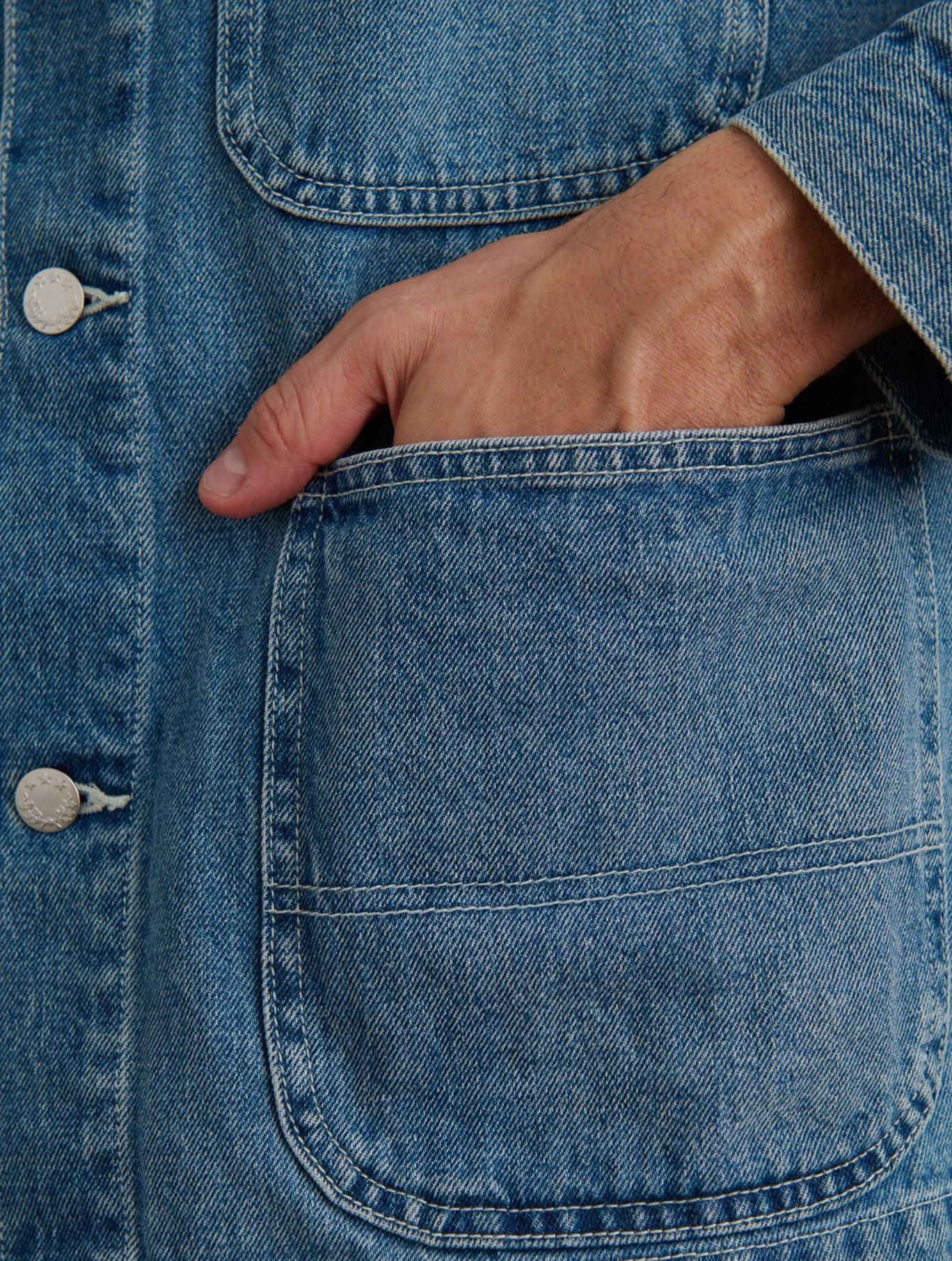 Work Jacket in Vintage Wash Denim Product Image