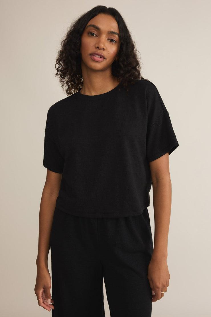 Sway Textured Cropped Tee Product Image