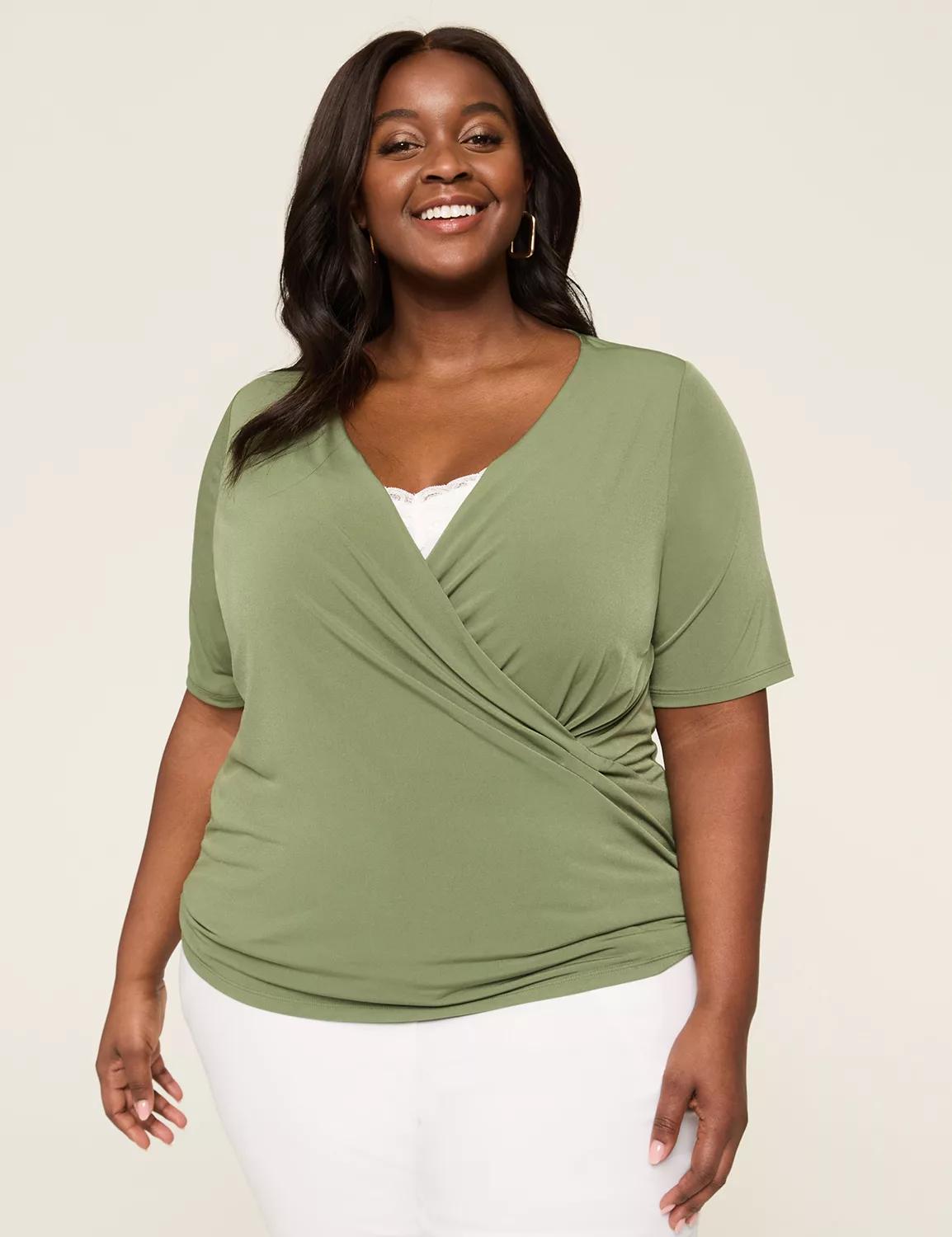 V-Neck Surplice Top Product Image
