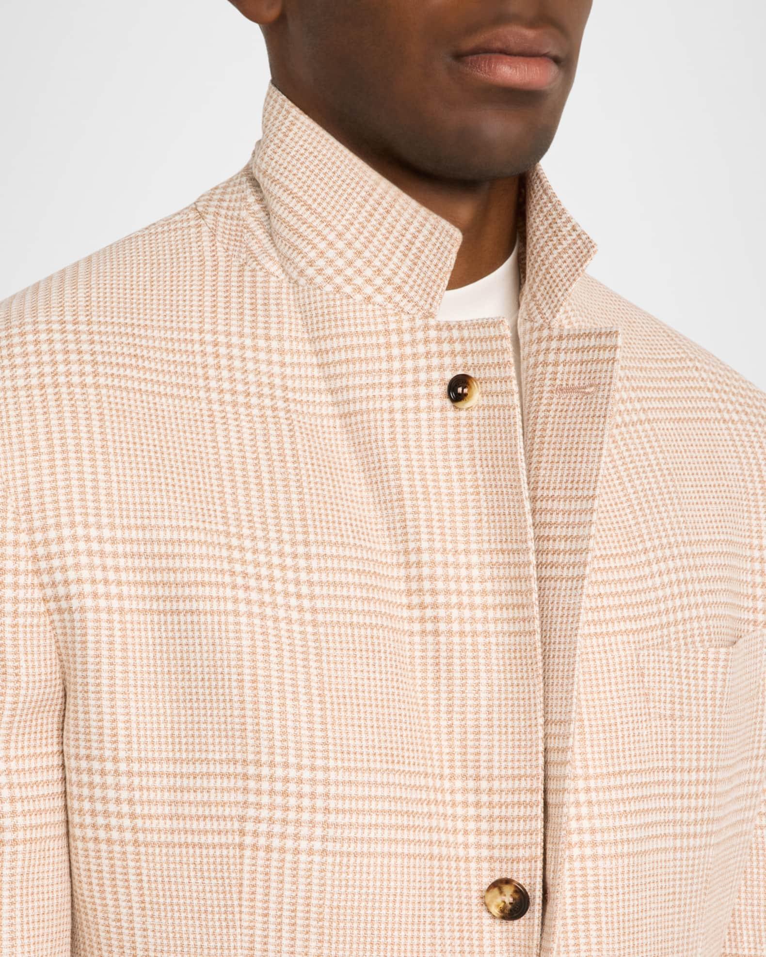 Men's Macro Prince of Wales Single-Breasted Sport Coat  Product Image