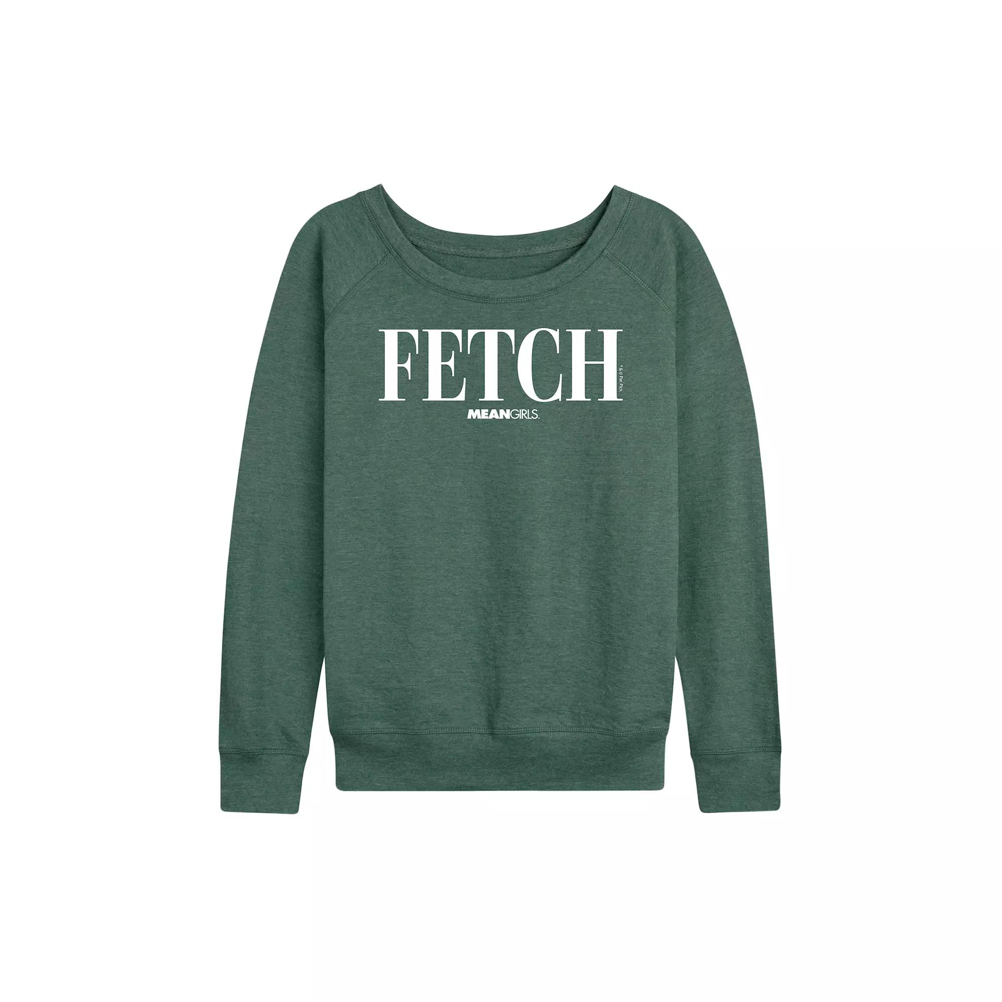 Women's Mean Girls Fetch French Terry Long Sleeve Tee,  Product Image