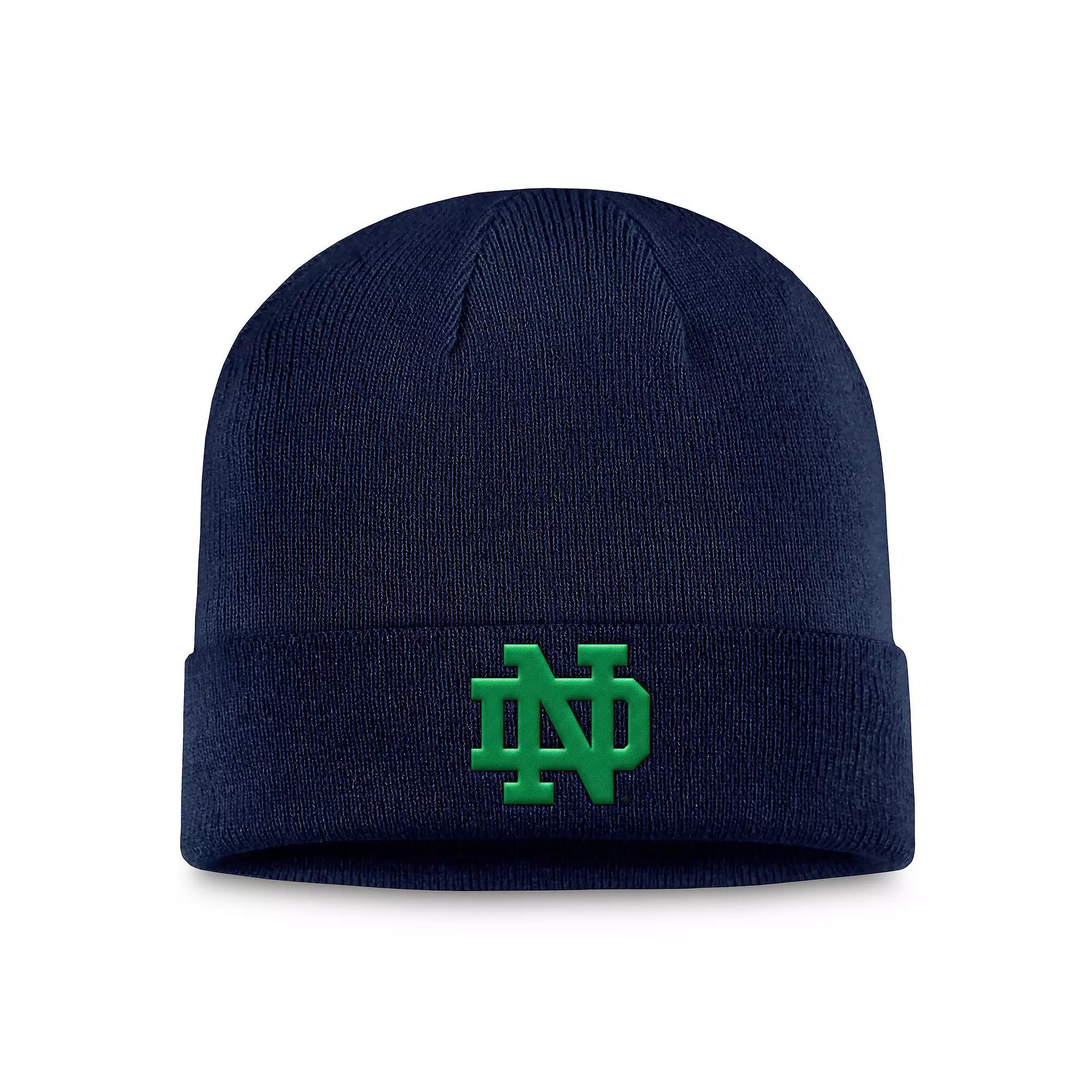 Men's Top of the World Navy Notre Dame Fighting Irish Cuffed Knit Hat, Blue Product Image