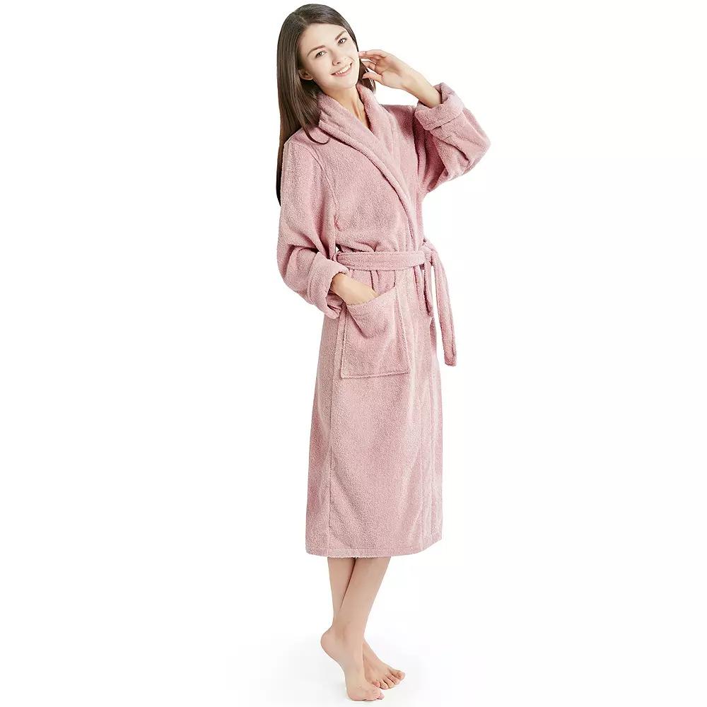 INK+IVY Women's Cotton Terry Robe,  Product Image