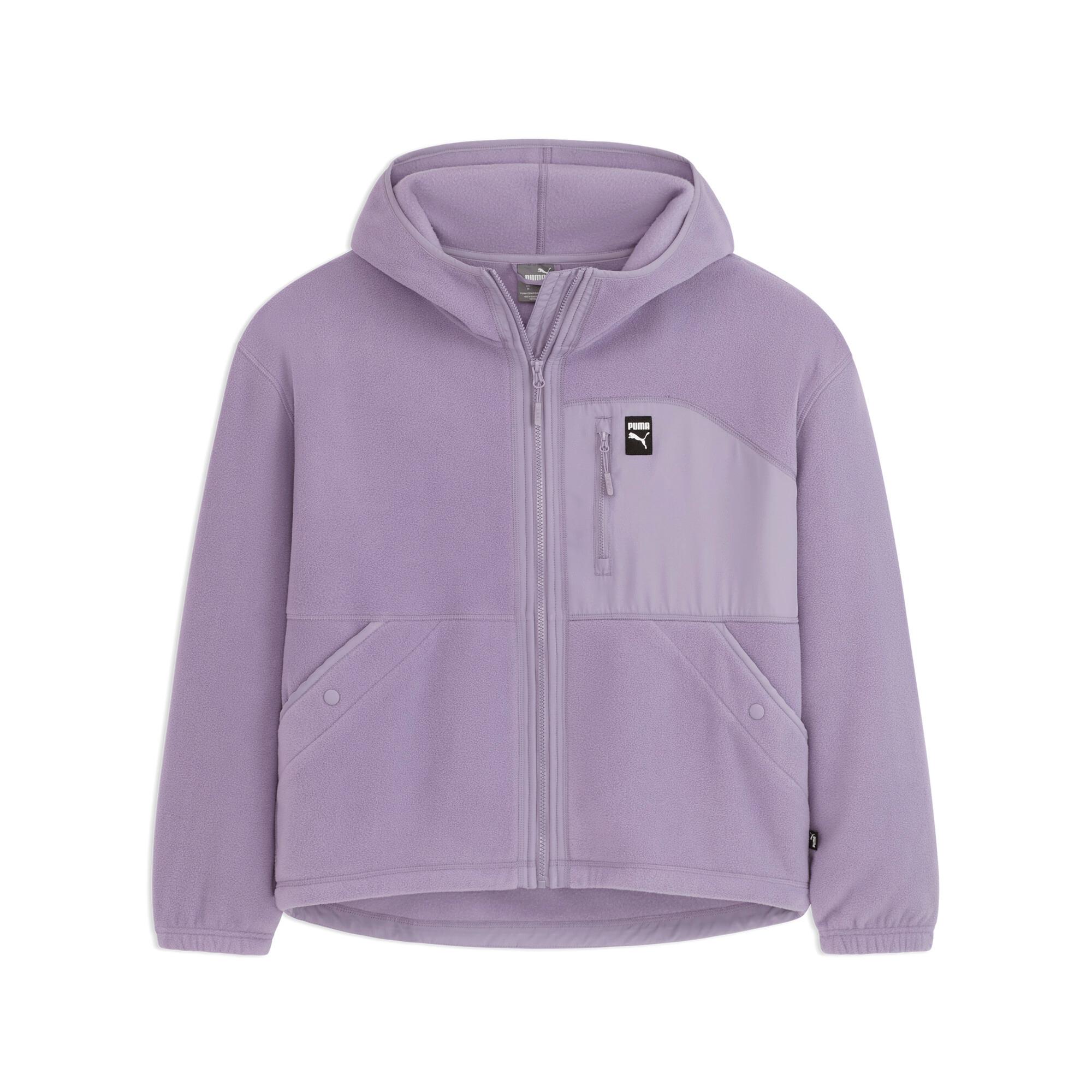 Polar Fleece Hooded Jacket Women Product Image