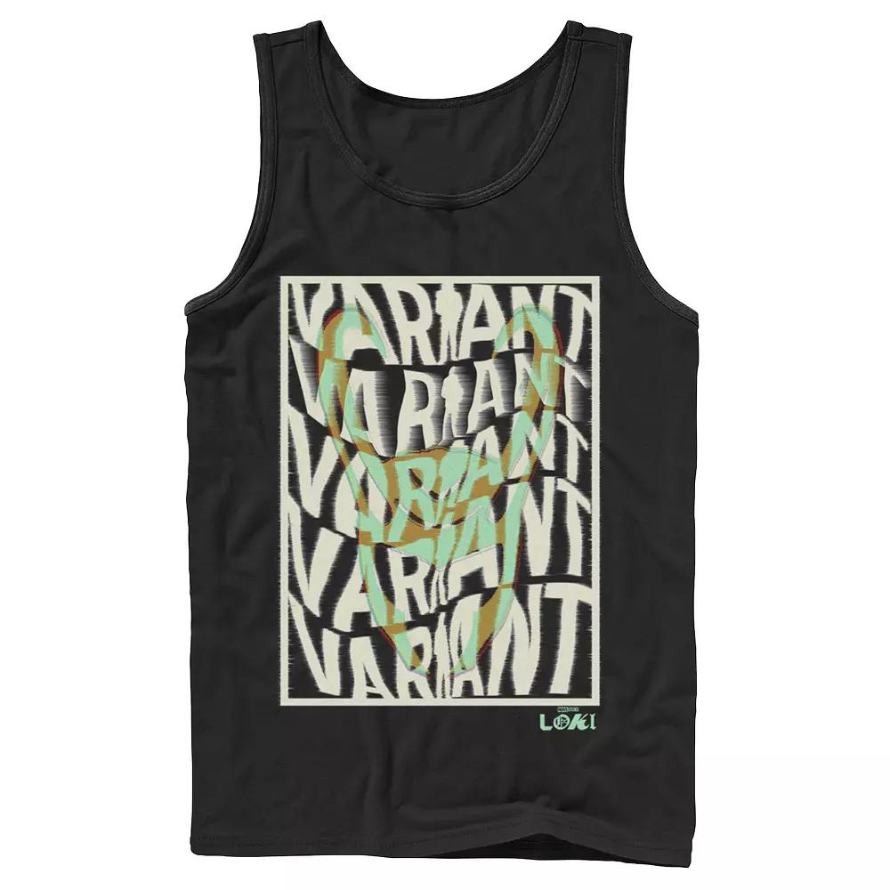 Men's Marvel Loki Variant Word Stack Square Loki Horns Tank Top, Boy's,  Product Image