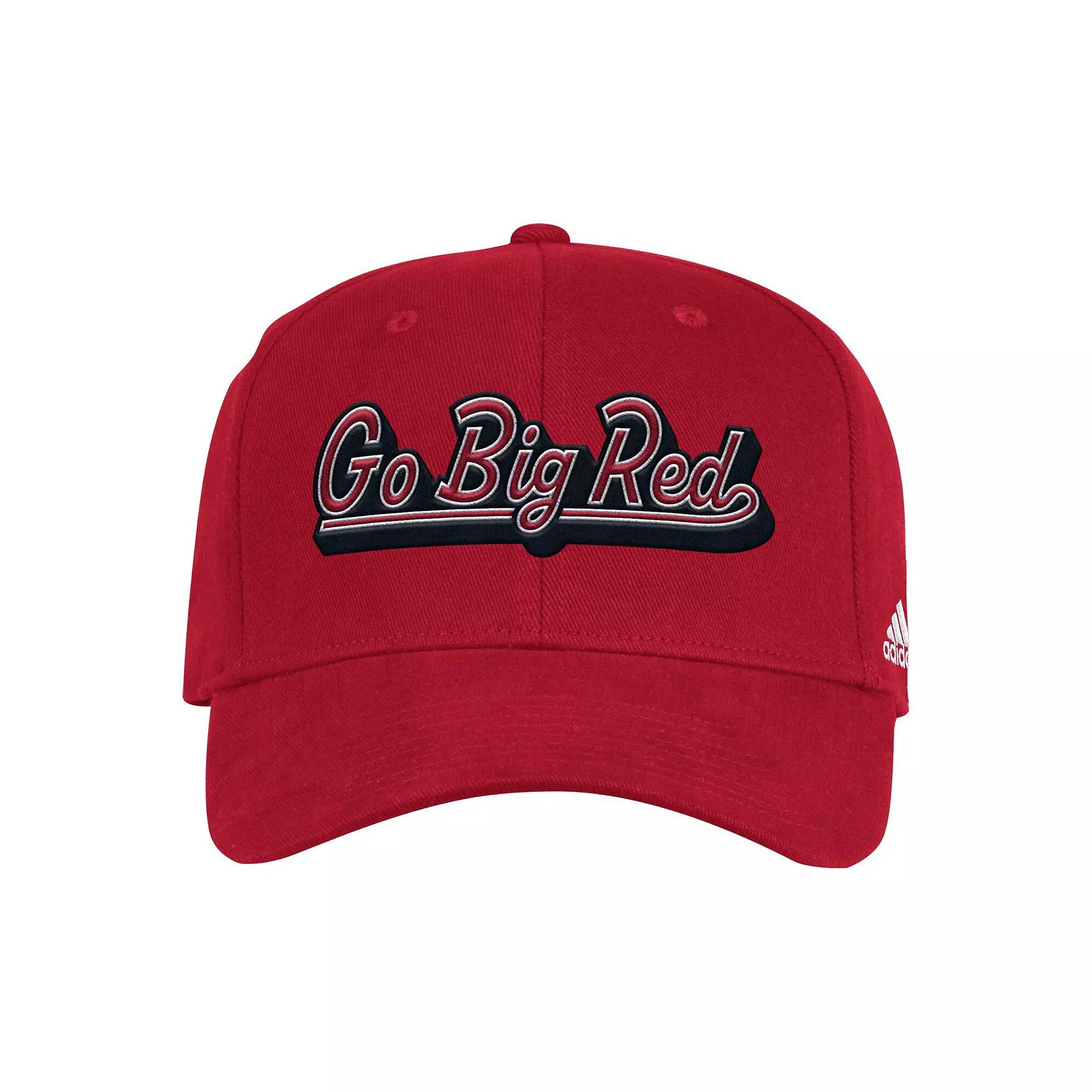 Men's adidas Scarlet Nebraska Huskers Chant Flex Hat,  Product Image