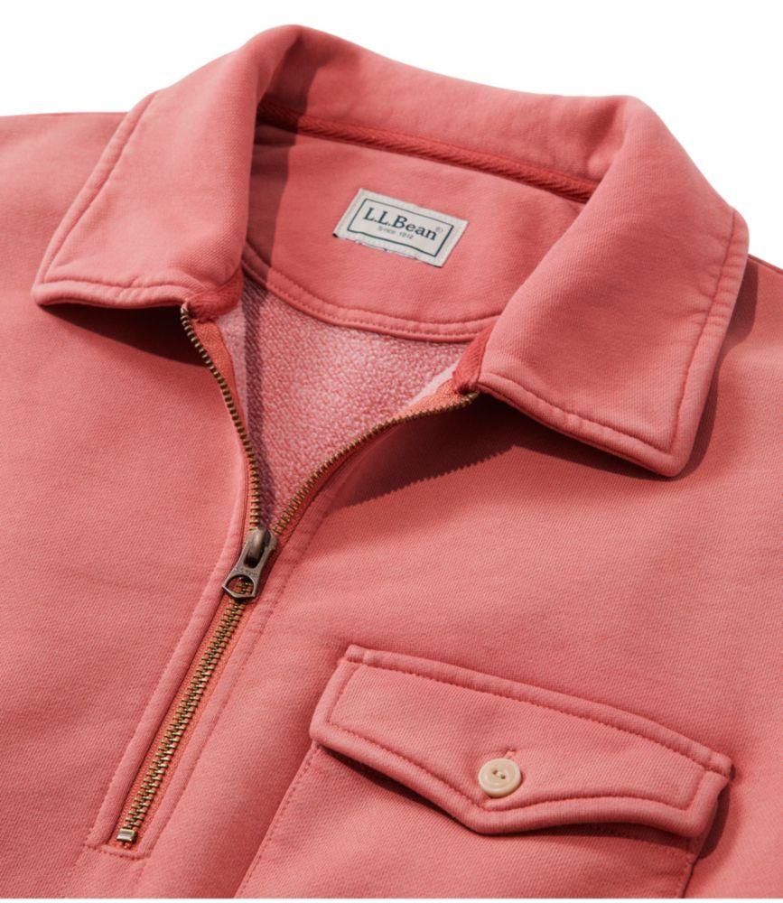 Men's Sunwashed Sweatshirt, Quarter-Zip Polo, Long-Sleeve Product Image