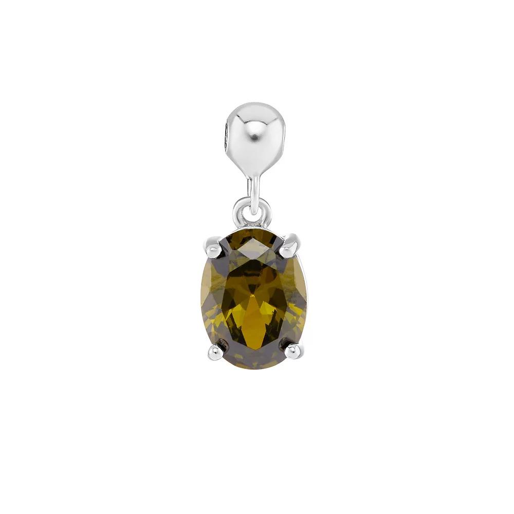 Kendra Scott Davis Sterling Silver Charm in White Diamond | Diamonds Product Image