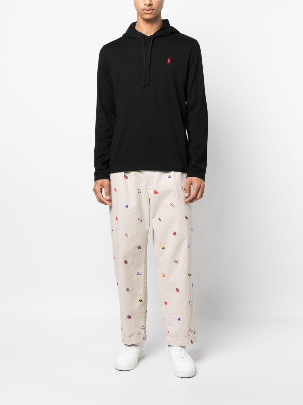 Polo Pony-embroidered cotton hoodie Product Image