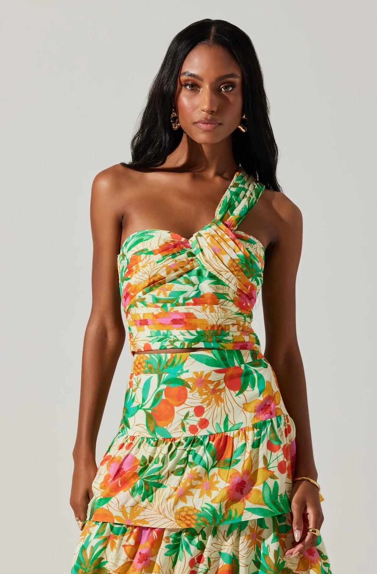 FINAL SALE ASTR the Label | Rooni Tiered Maxi Skirt Product Image