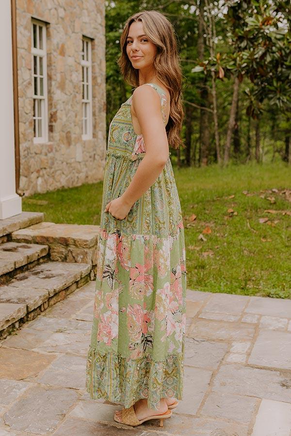 Petal Promenade Tiered Maxi Dress Product Image