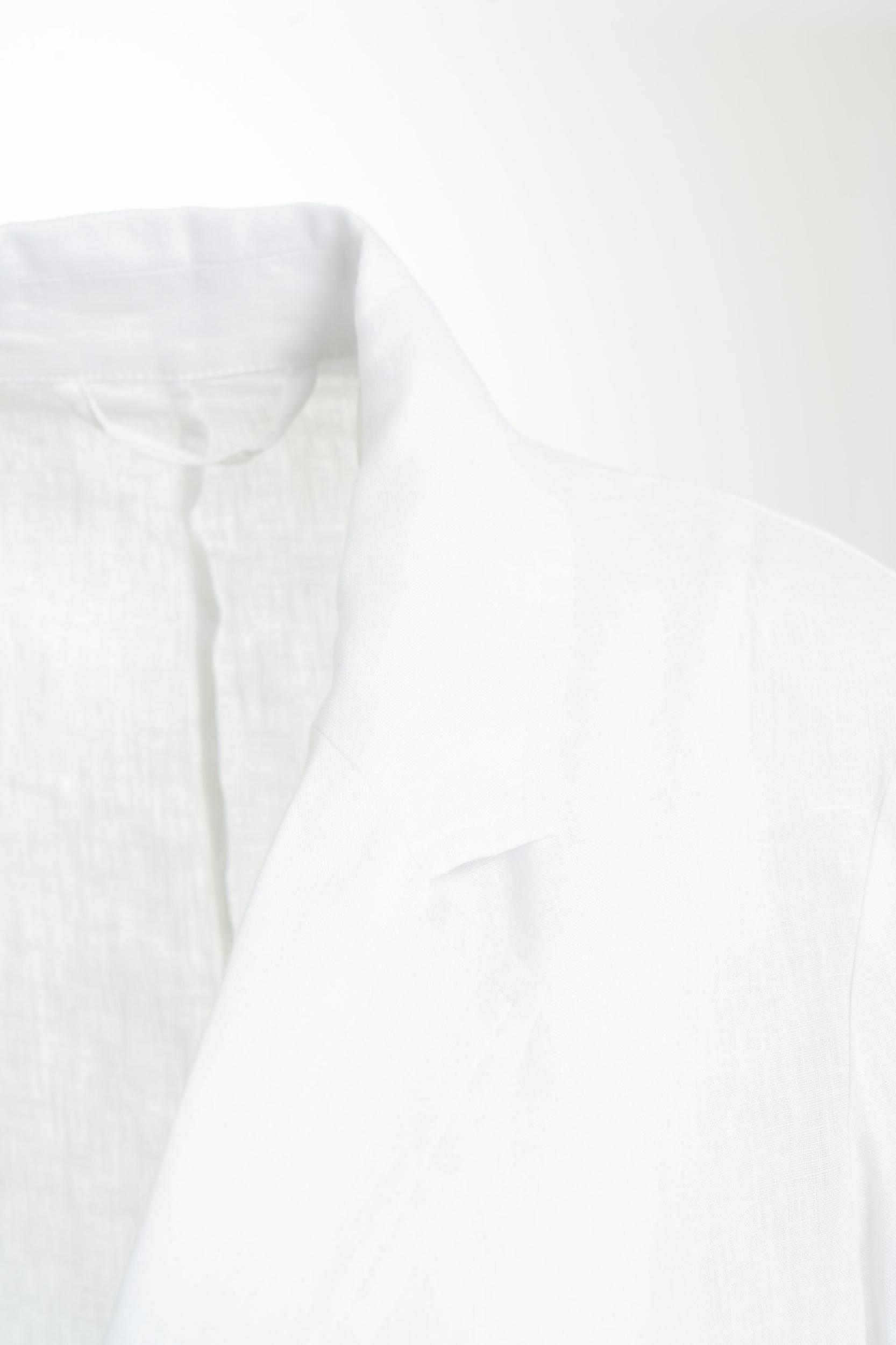 Linen single-breasted blazer Product Image