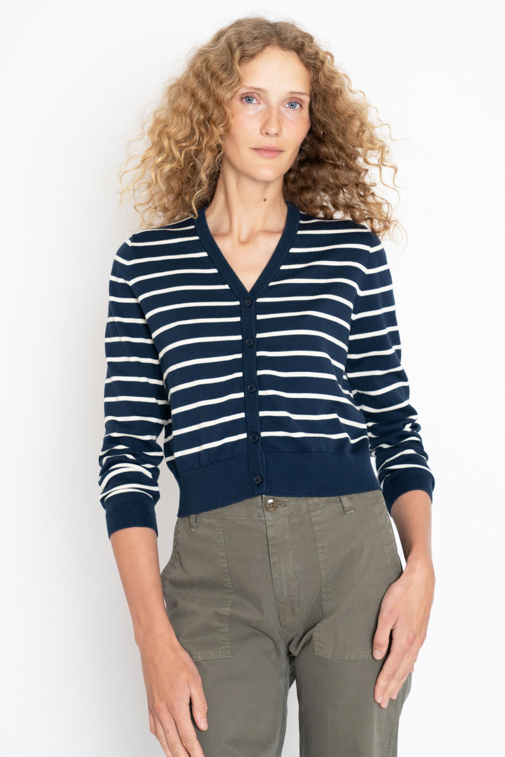 The Clove - Navy/Cream Female Product Image