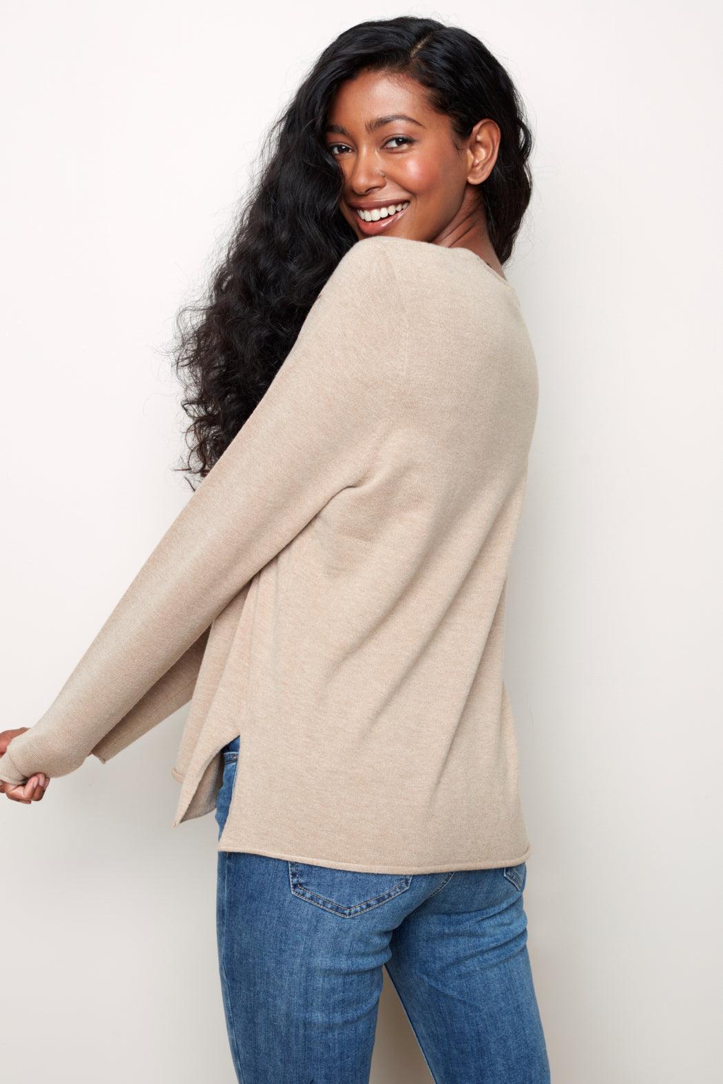 Basic V-neck Sweater Product Image