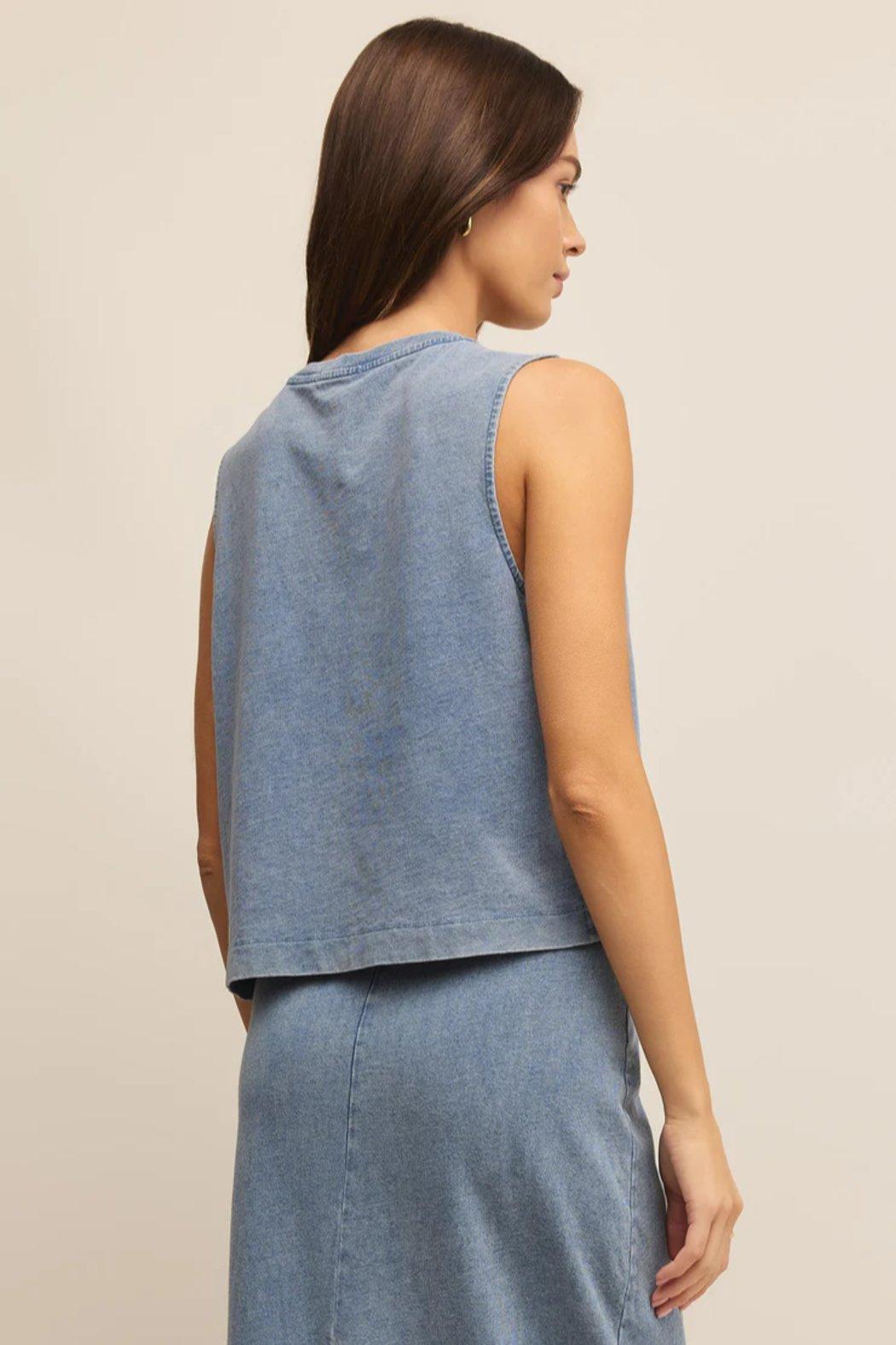 Sloane Jersey Denim Muscle Product Image