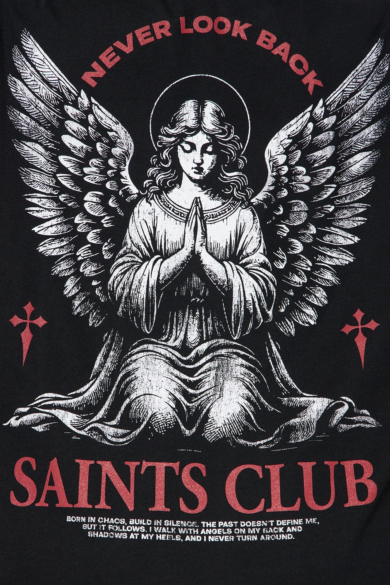 Saints Club Washed Tee - Black Female Product Image