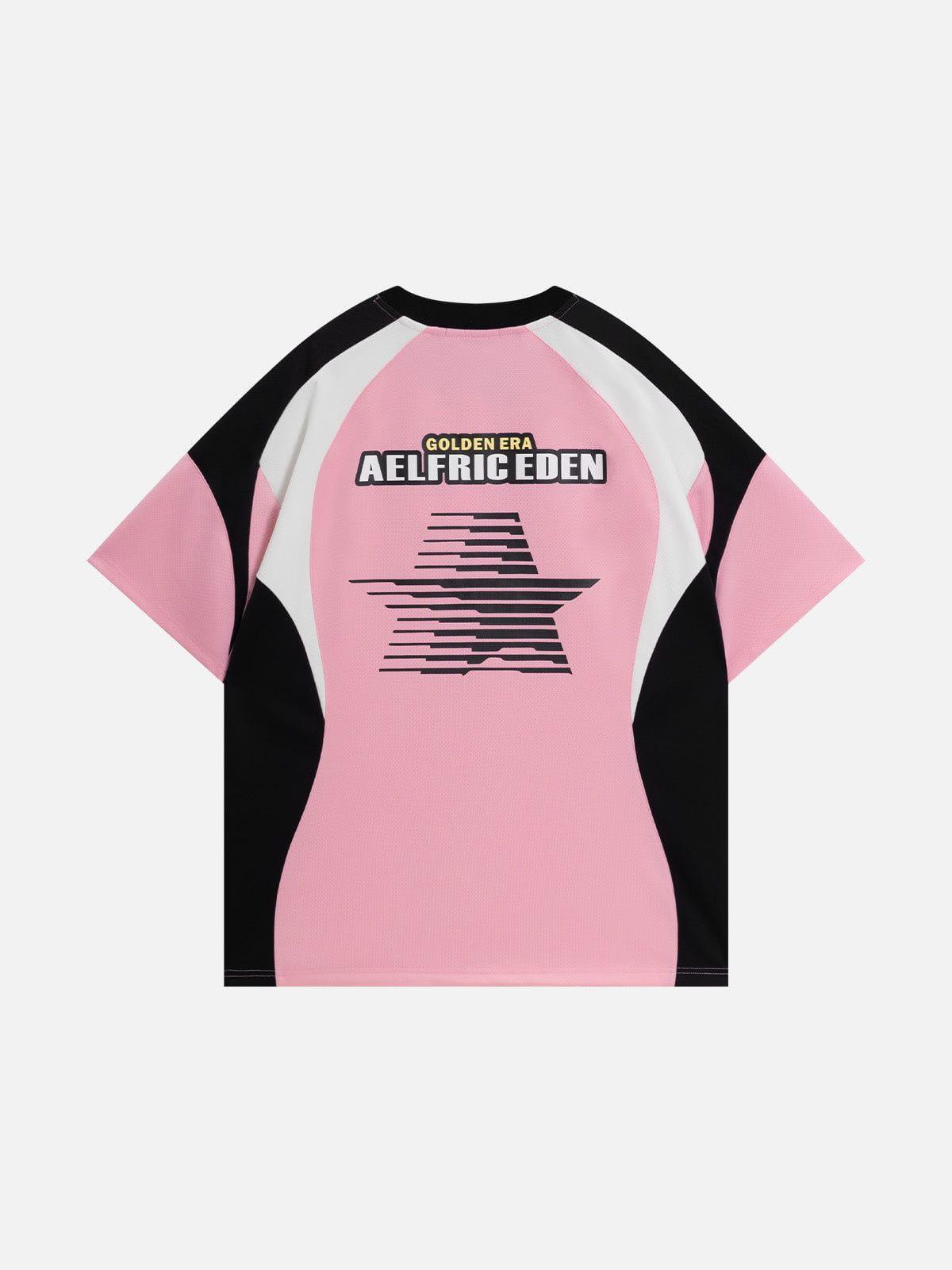 Aelfric Eden Color Blocking Raglan Sleeve Tee Product Image
