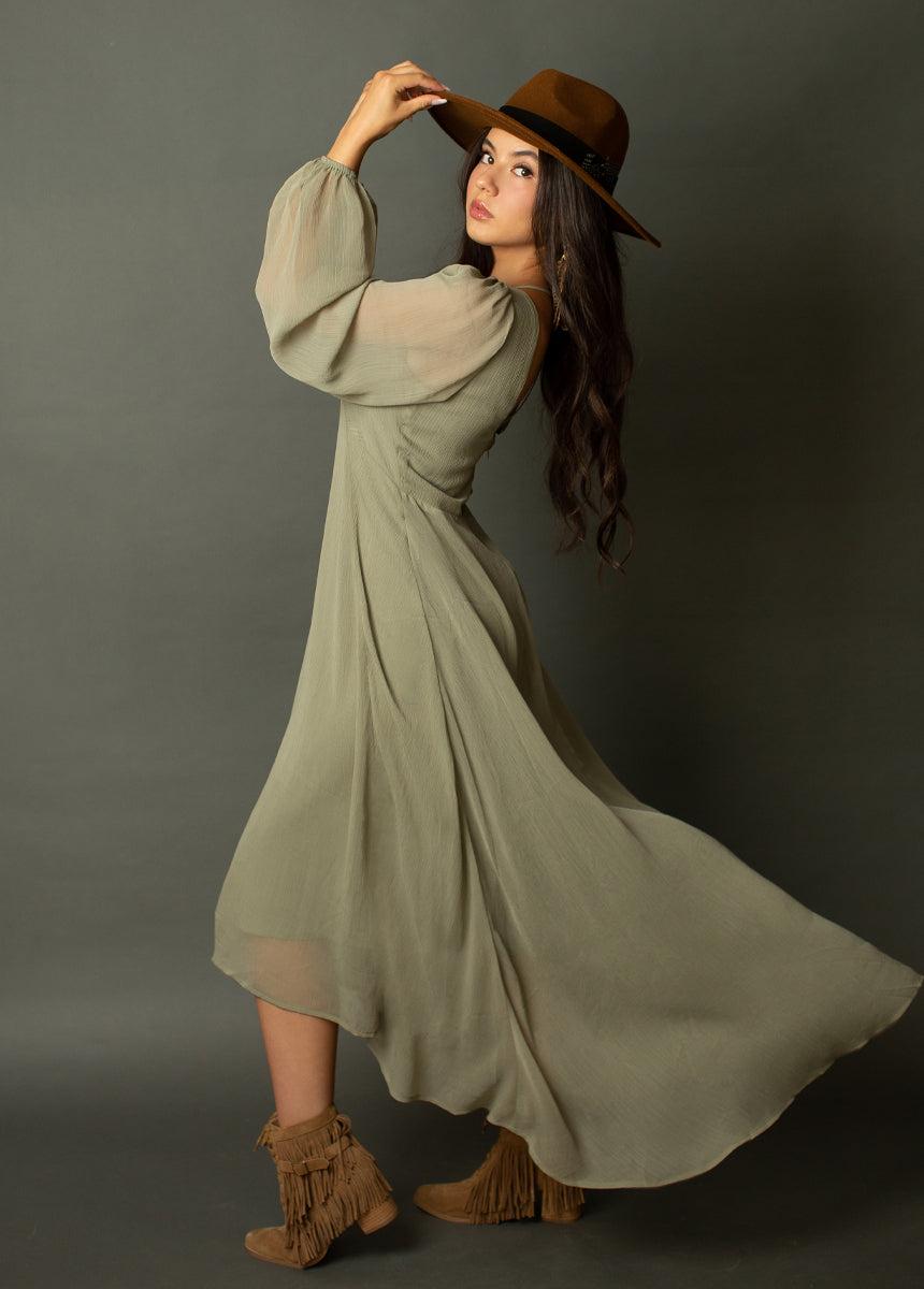 Nika Leather Fringe Boot in Pecan Female Product Image