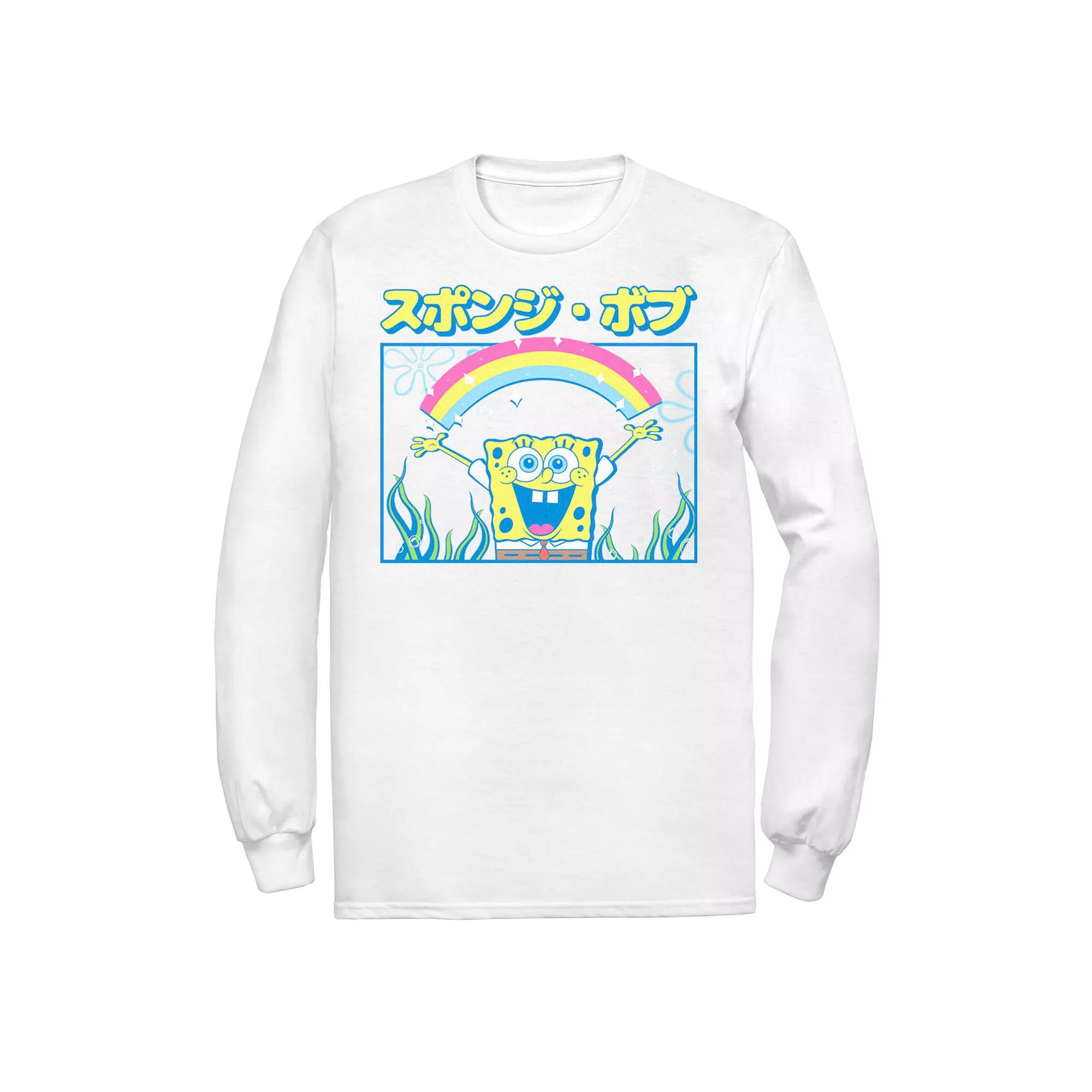 Men's Nickelodeon SpongeBob SquarePants Rainbow Kanji Poster Tee,  Product Image