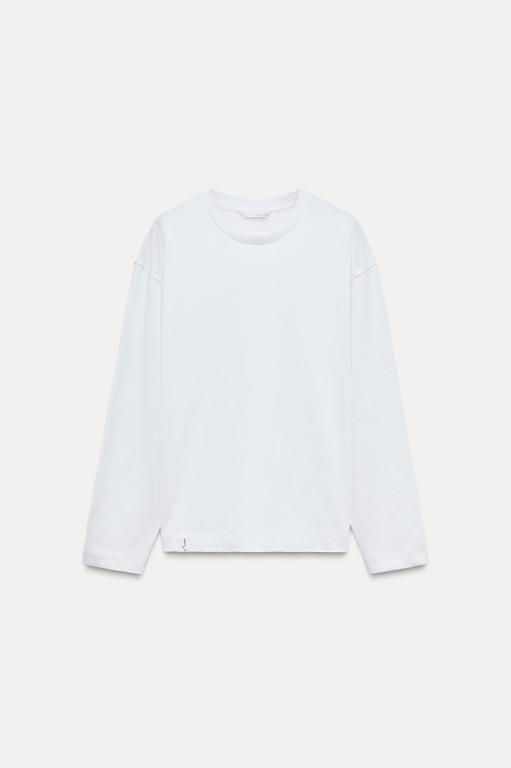 LONG SLEEVE T-SHIRT WITH LABEL Product Image