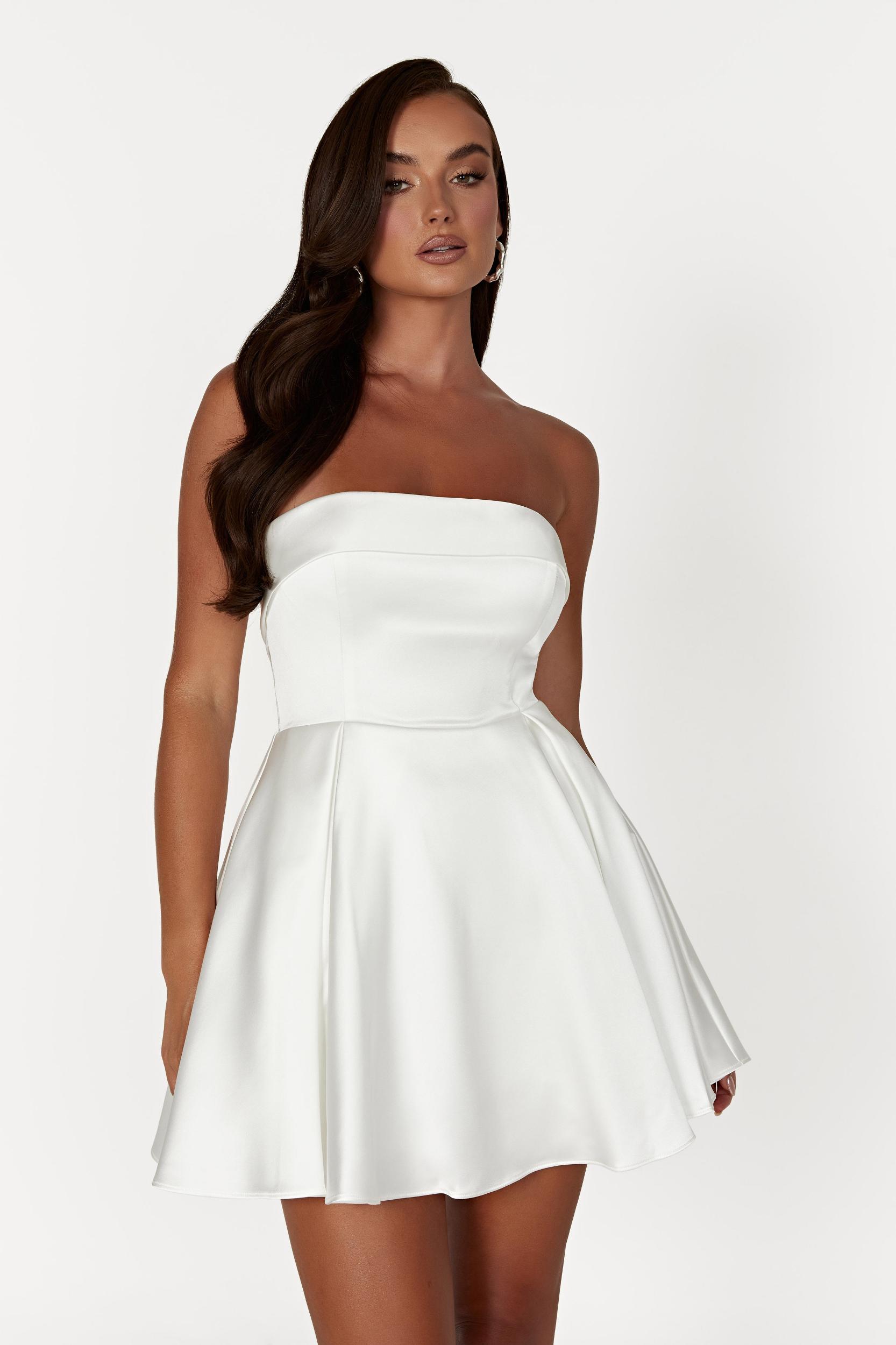 Eileen Mini Dress - White Product Image