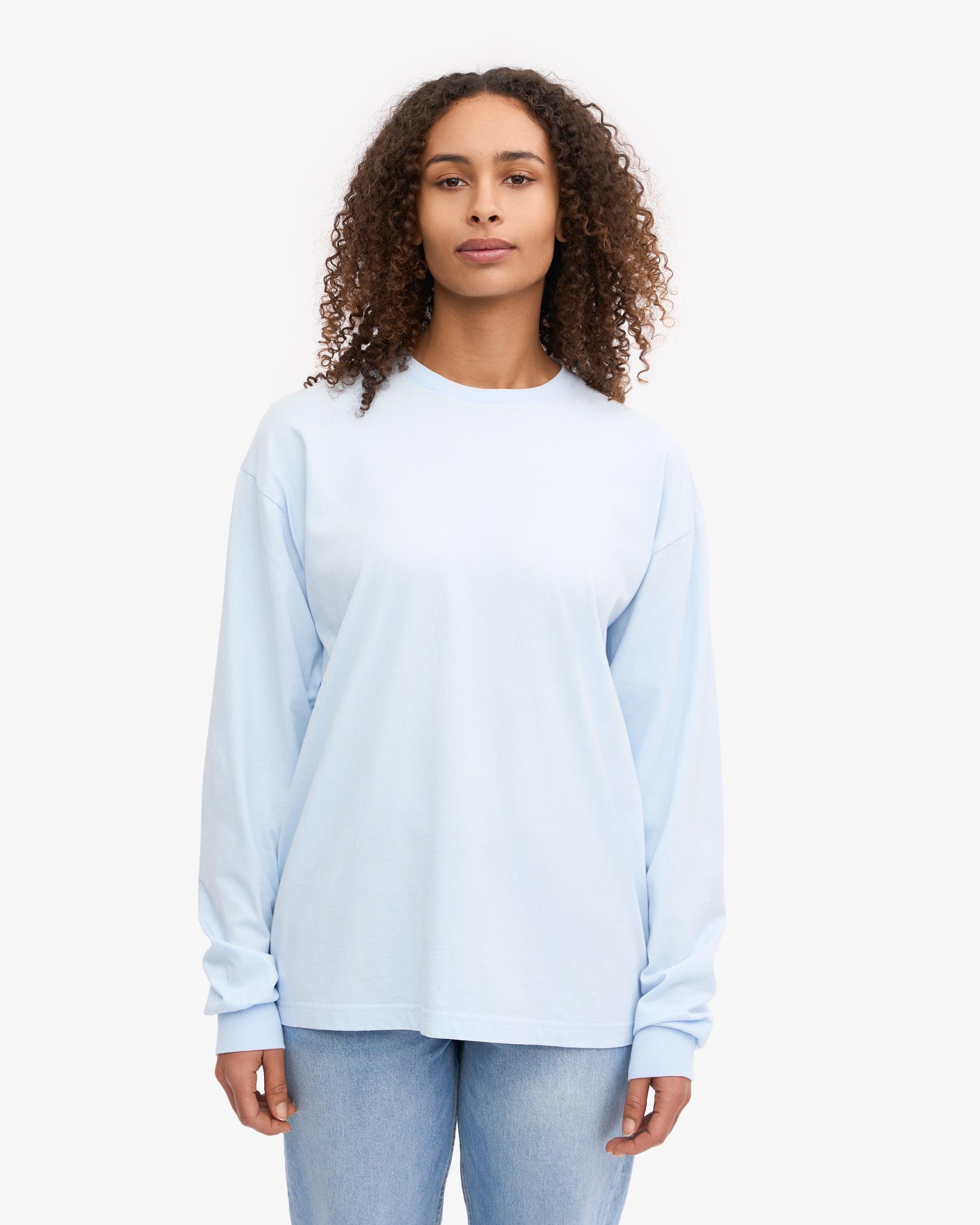 Oversized Organic LS T-Shirt - Polar Blue Product Image
