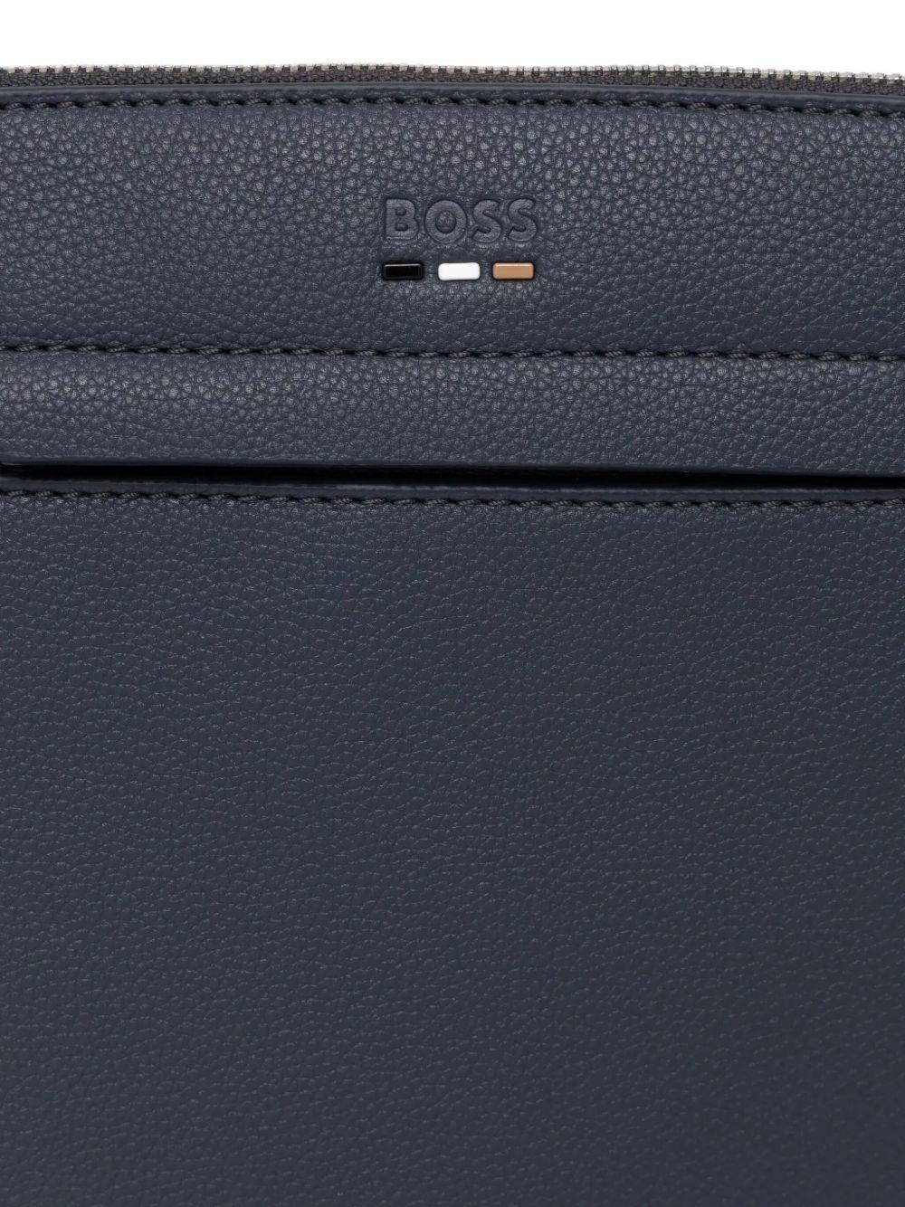 logo-debossed messenger bag Product Image