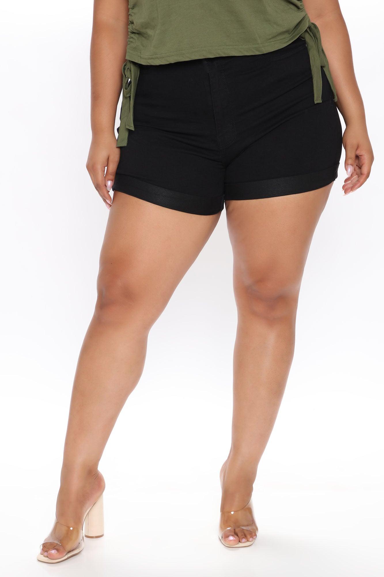 Carter Denim Shorts - Black Product Image