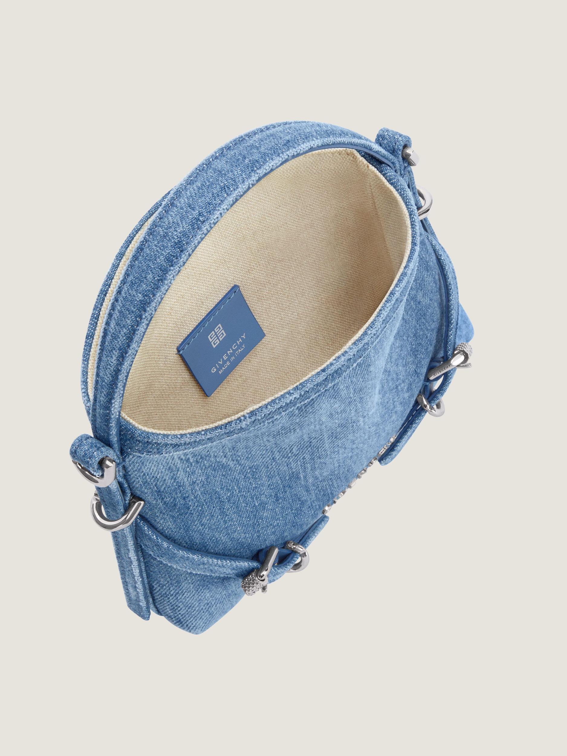Nano Voyou bag in washed denim Product Image