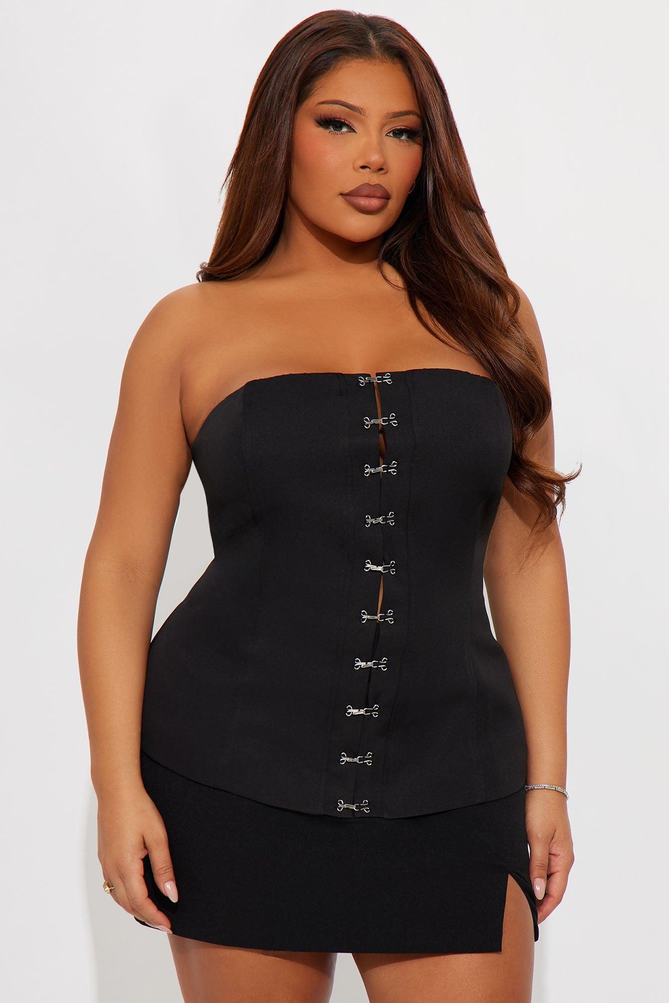 Come Through Corset Top - Black Female Product Image