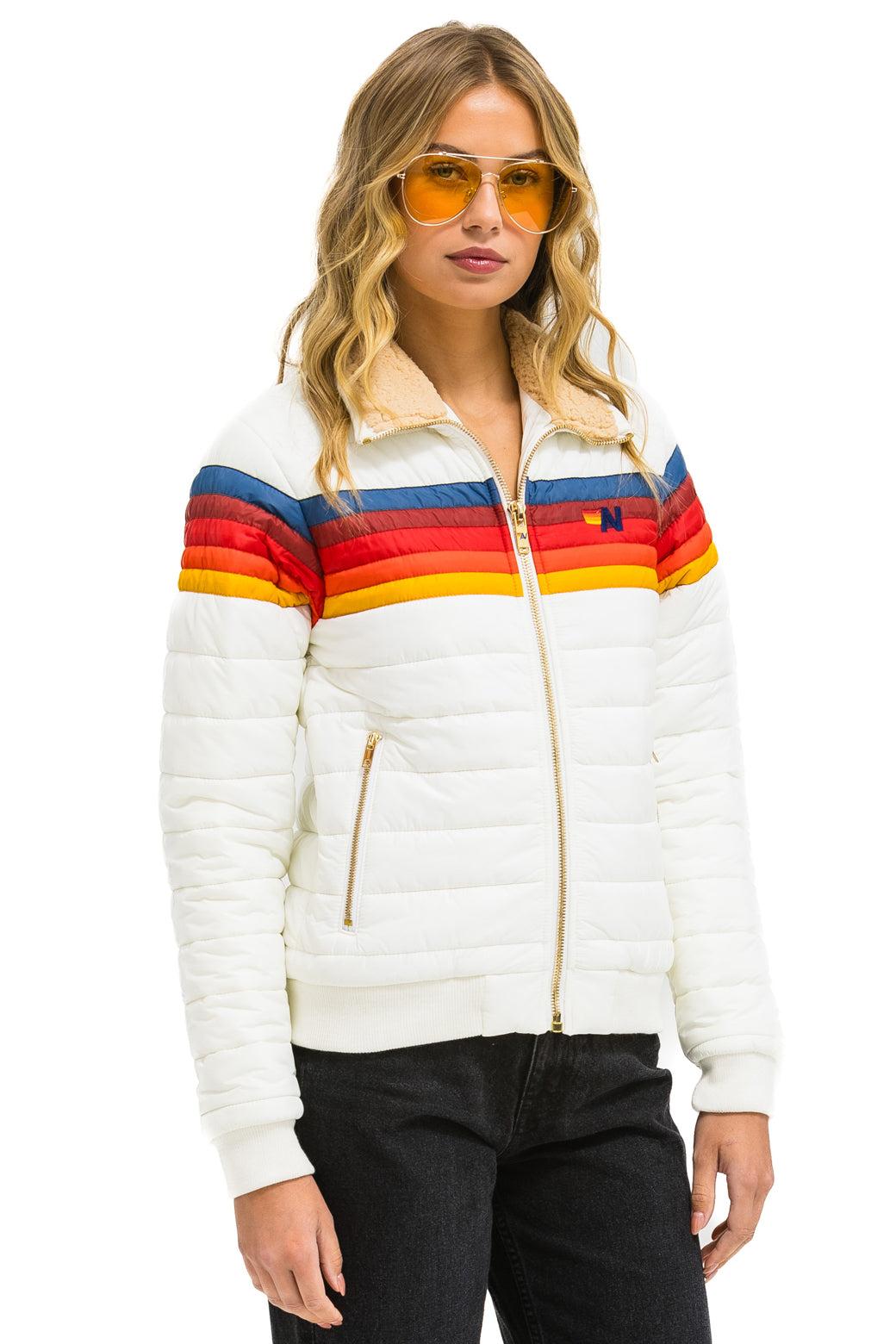 5 STRIPE JACKET - WHITE Female Product Image