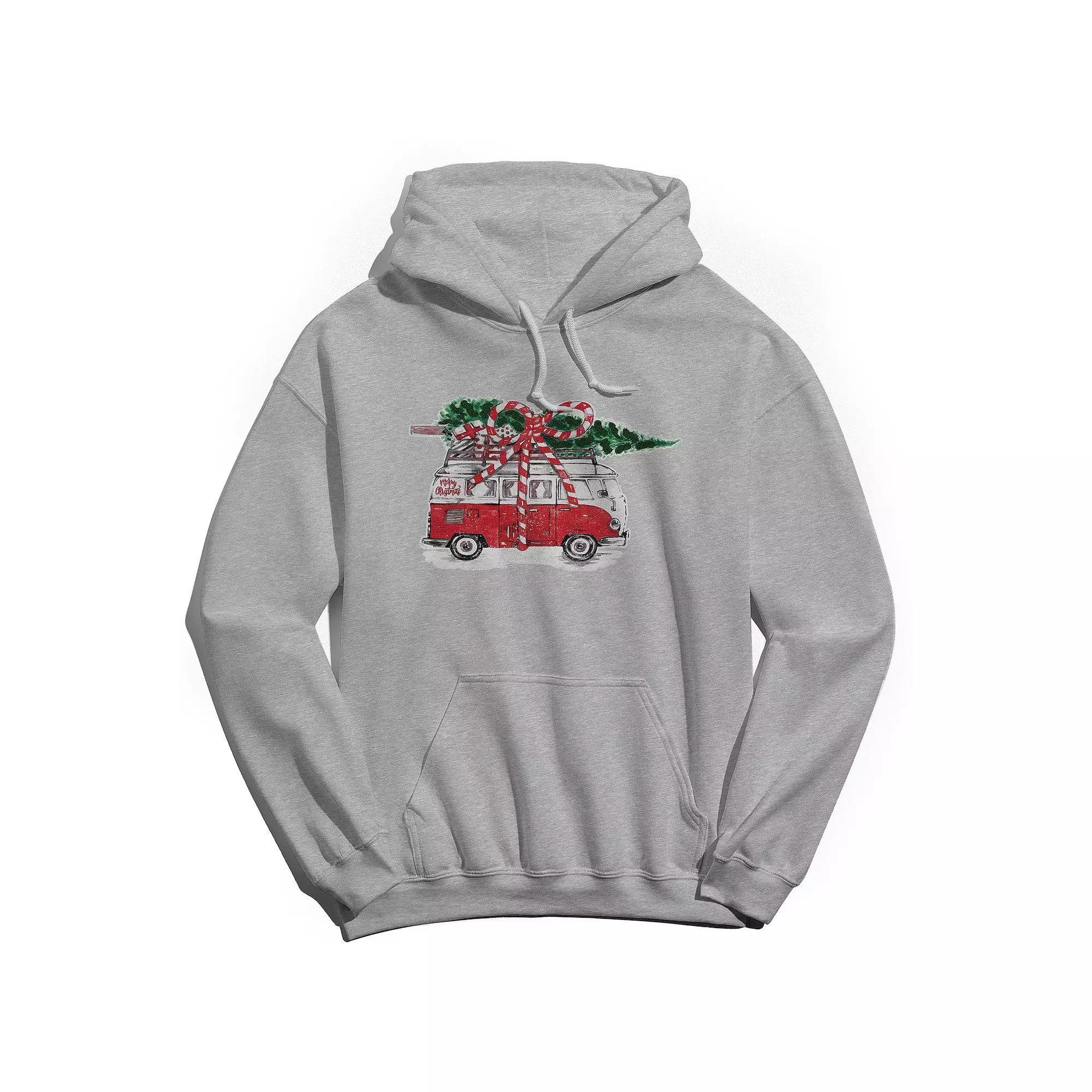 Men's Merry Christmas Hoodie, Women's, Size: Small, Sport Gray Product Image