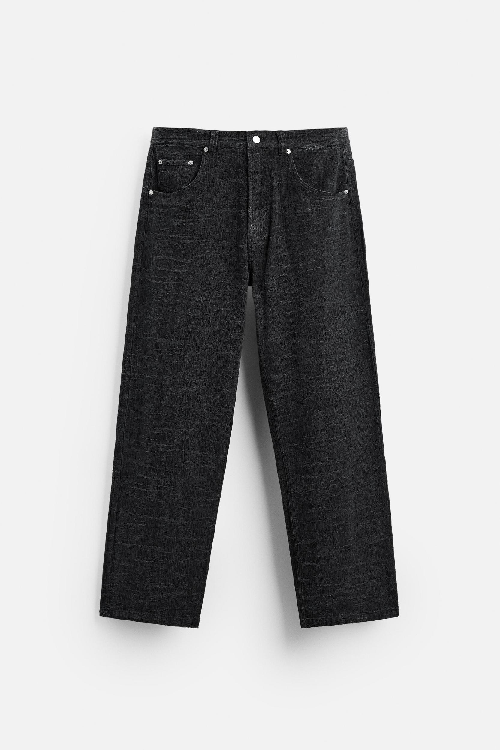 JACQUARD BAGGY FIT JEANS Product Image