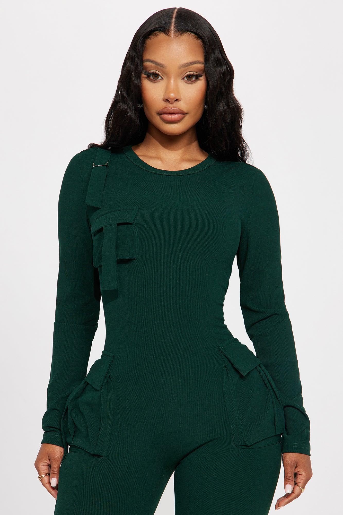 Maddix Long Sleeve Jumpsuit - Hunter Product Image