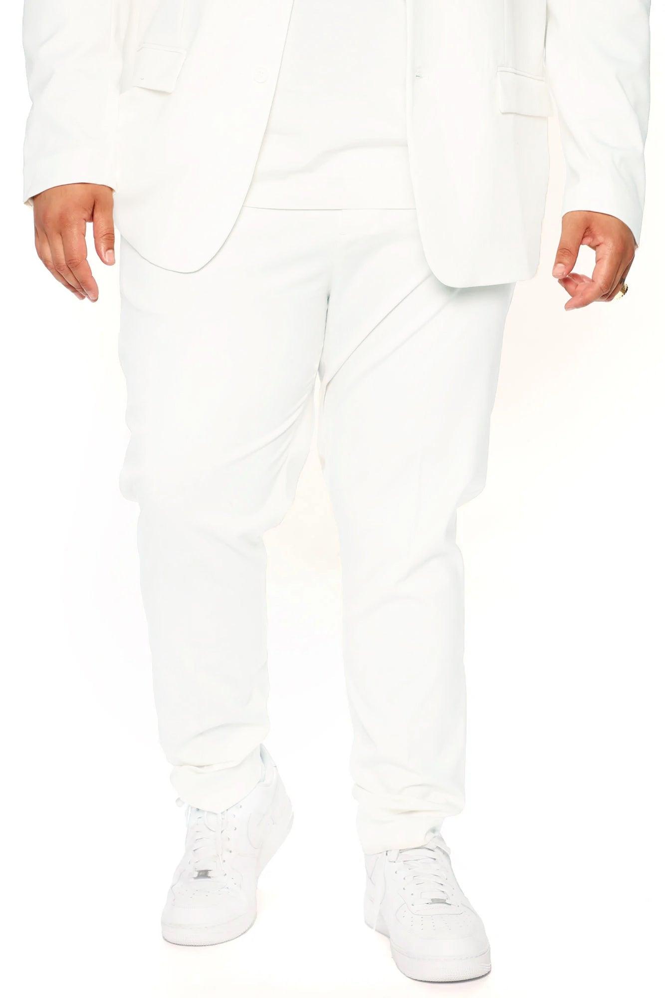 The Modern Stretch Slim Trouser - Off White Product Image