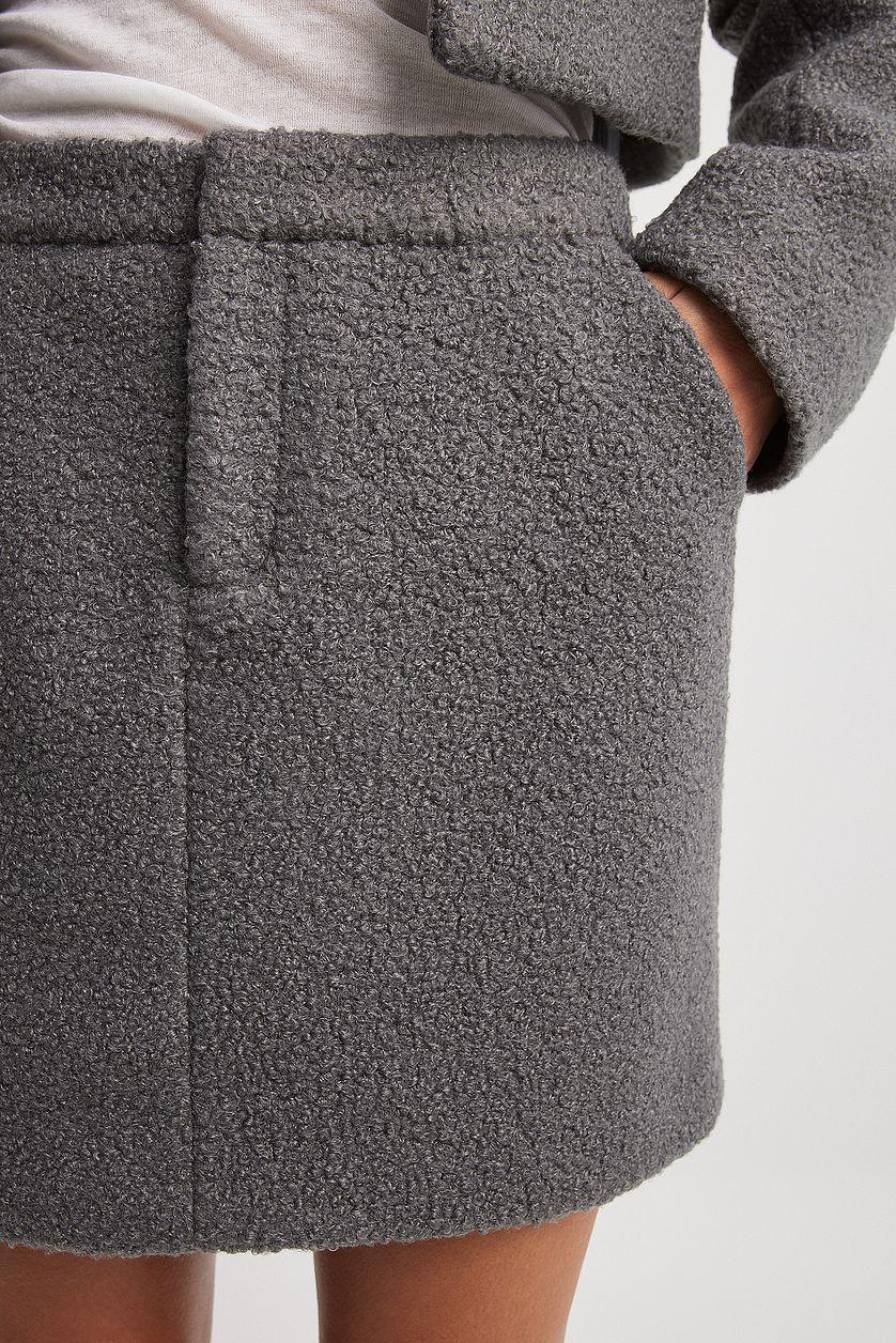 Structured High Waist Mini Skirt Product Image