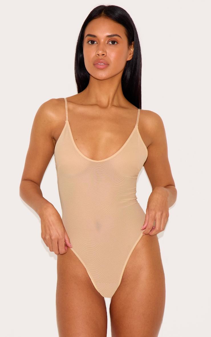 Nude Powermesh Shapewear Bodysuit Product Image