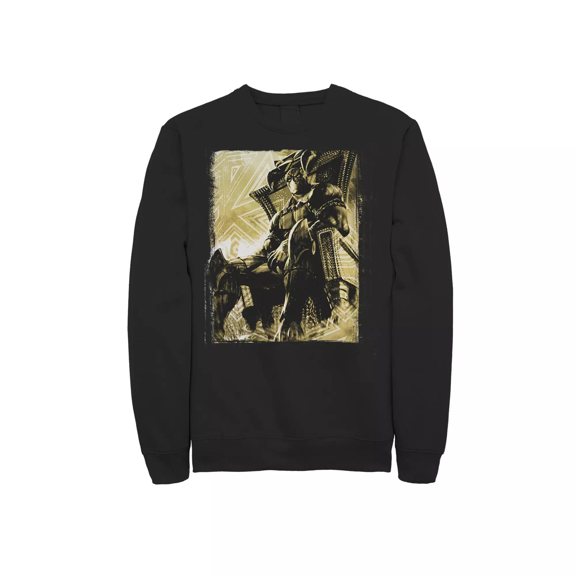 Men's Marvel Black Panther The King's Throne Sweatshirt,  Product Image