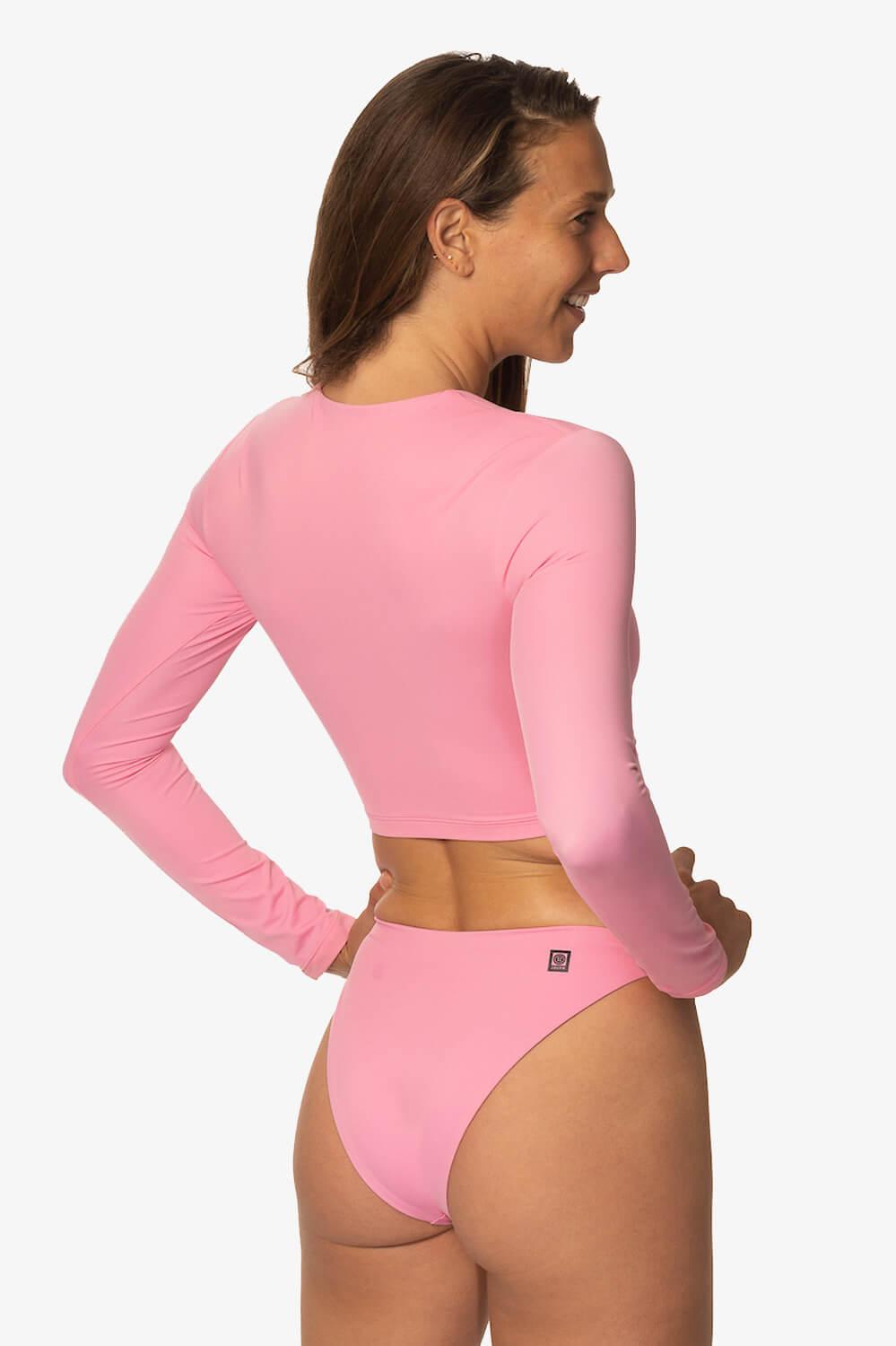 Taranaki Long Sleeved Crop Cut-Out Rashguard - Dazzle Female Product Image