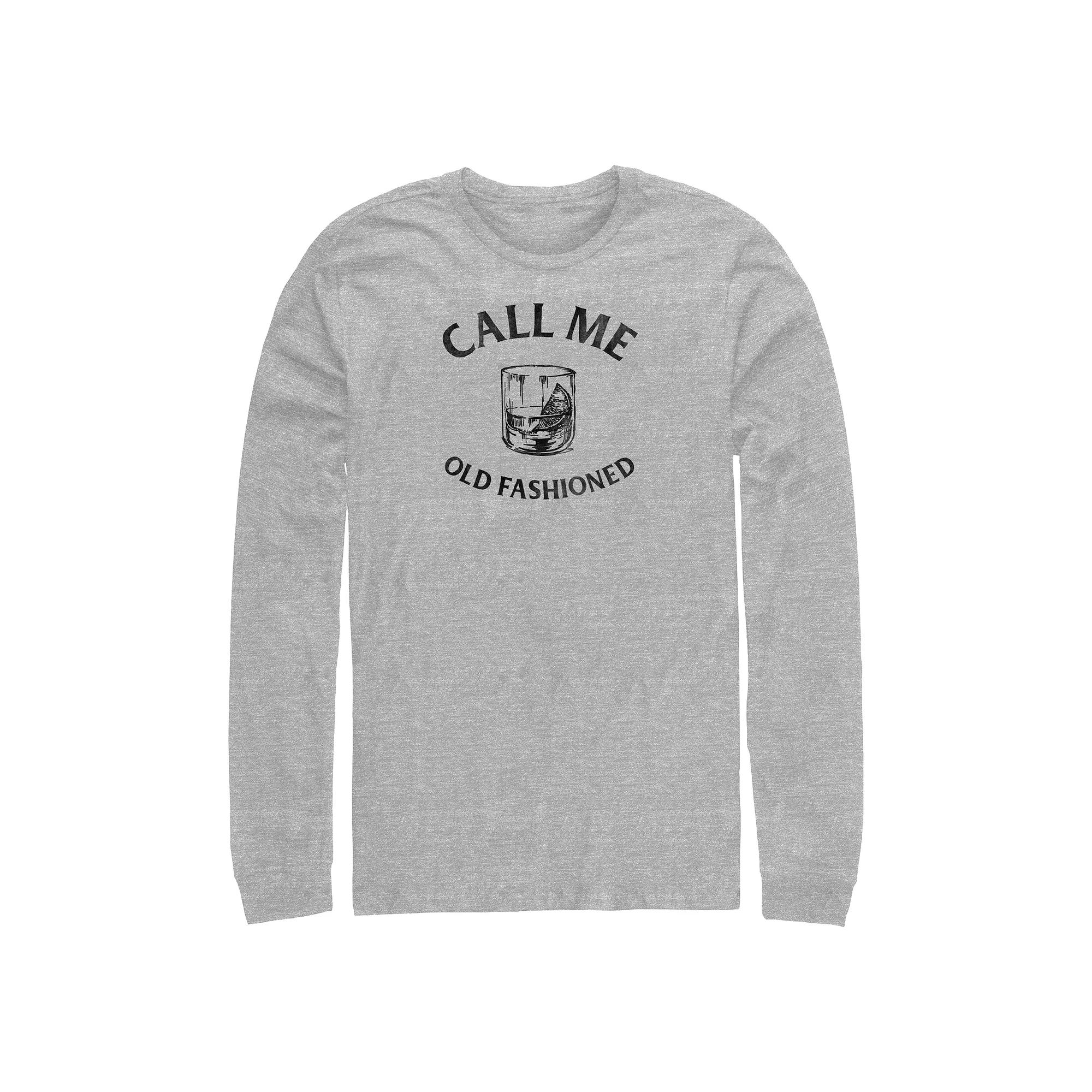 Big & Tall Call Me Old Fashioned Long Sleeve Graphic Tee, Men's,  Product Image